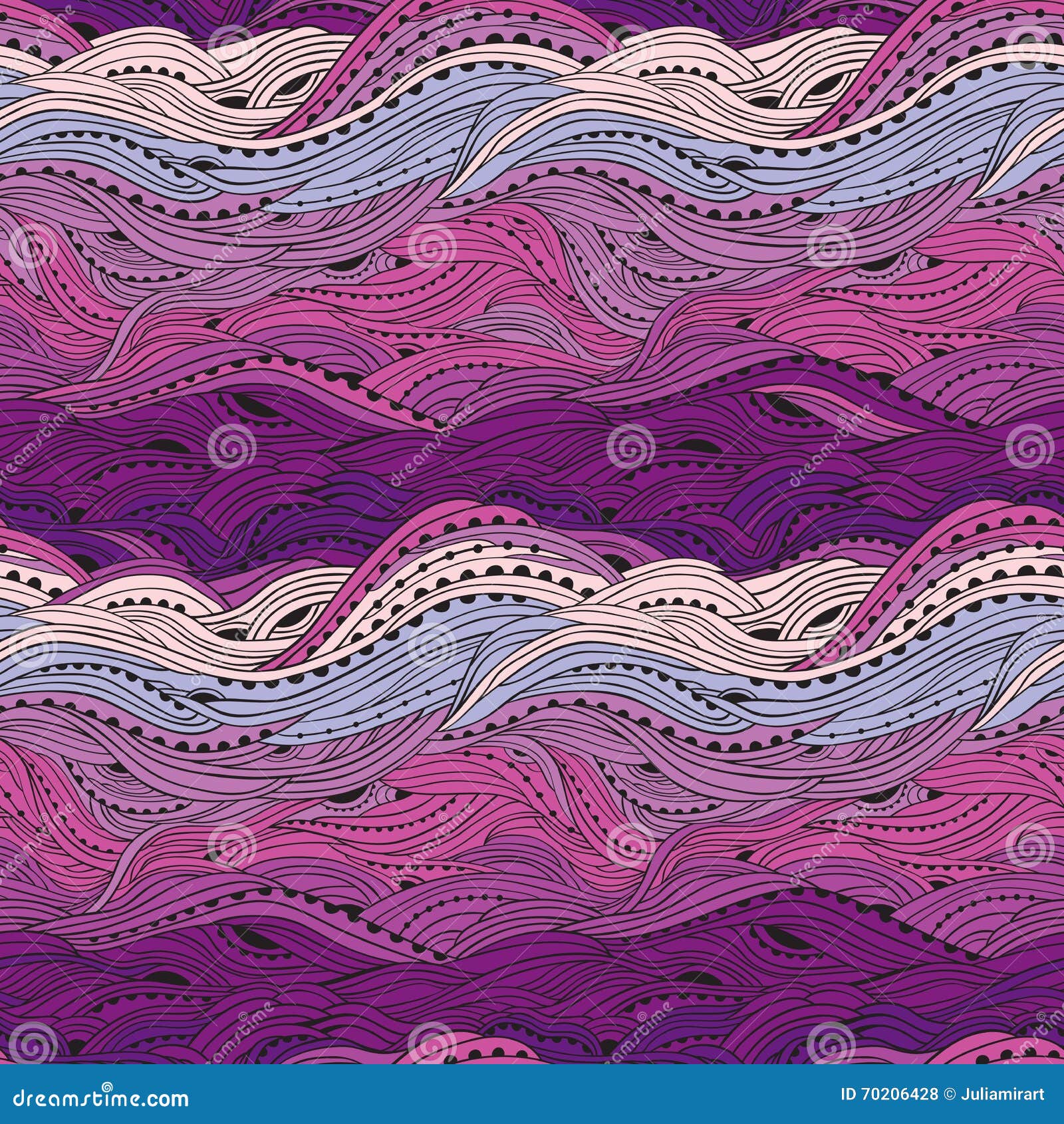 Wave Hair Pattern Purple stock vector. Illustration of pattern 70206428