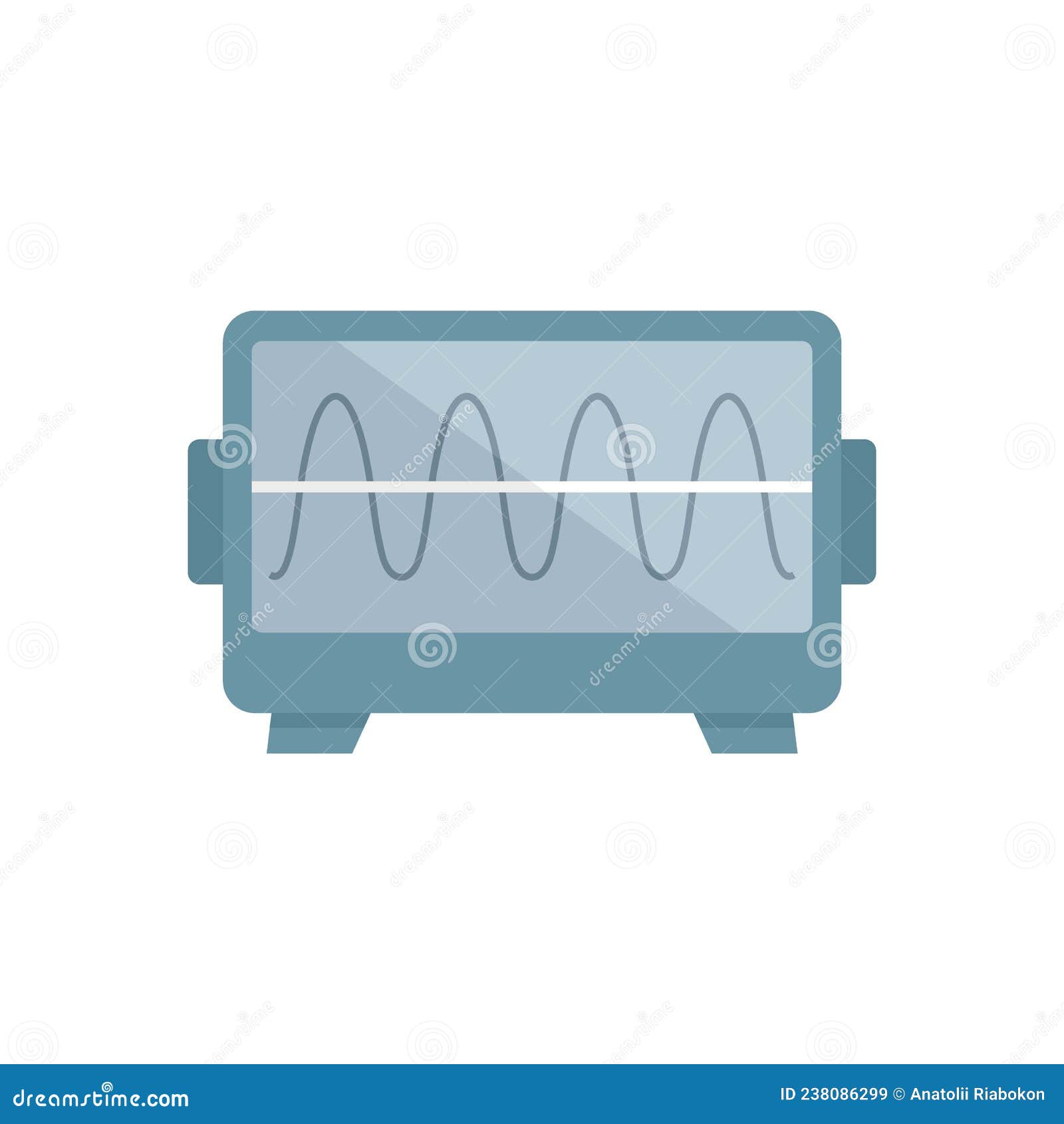 Wave Oscillator Icon Flat Isolated Vector Stock Vector Illustration