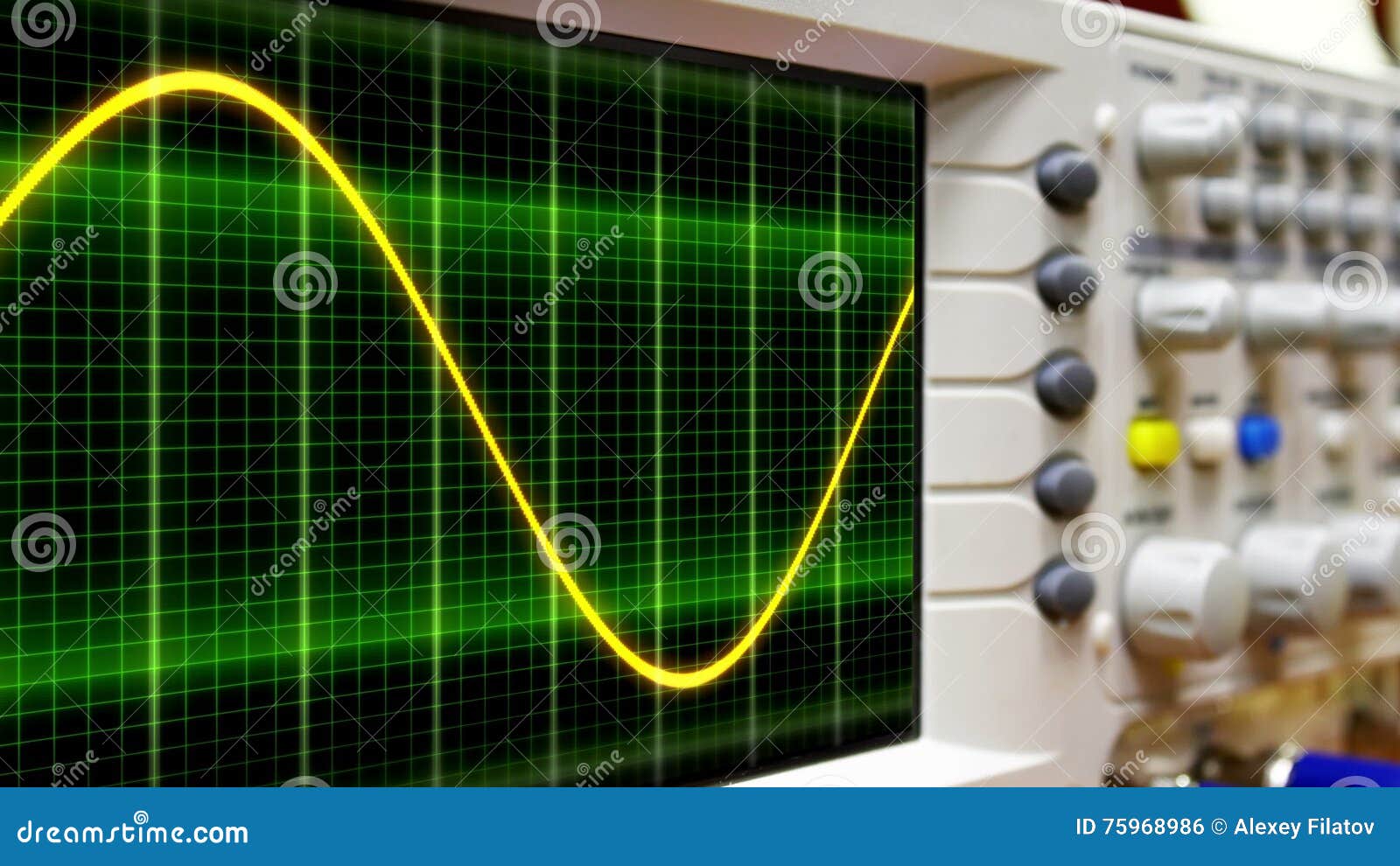 wave on oscilloscope