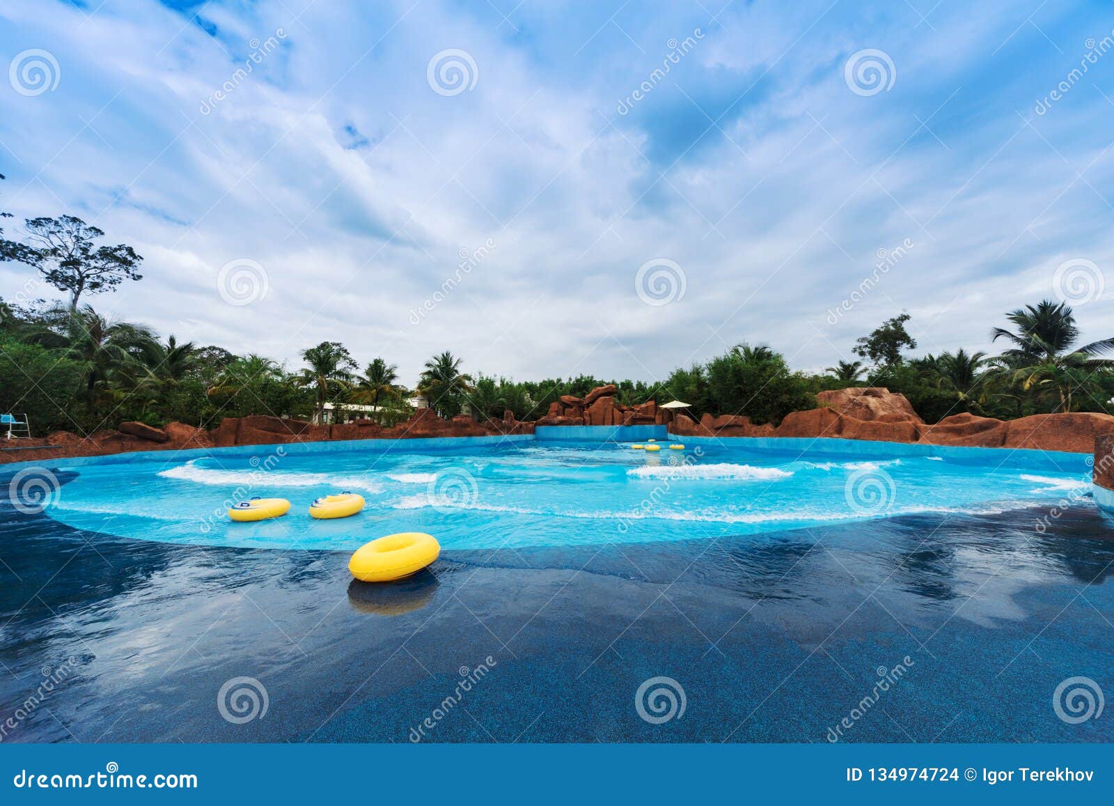 Wave Pool and Swimming Laps Stock Photo Image of ripple, motion