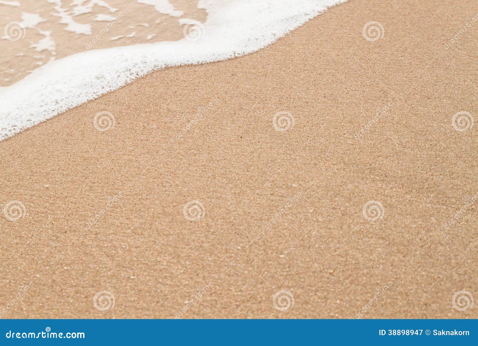 wave of sea on sandy beach