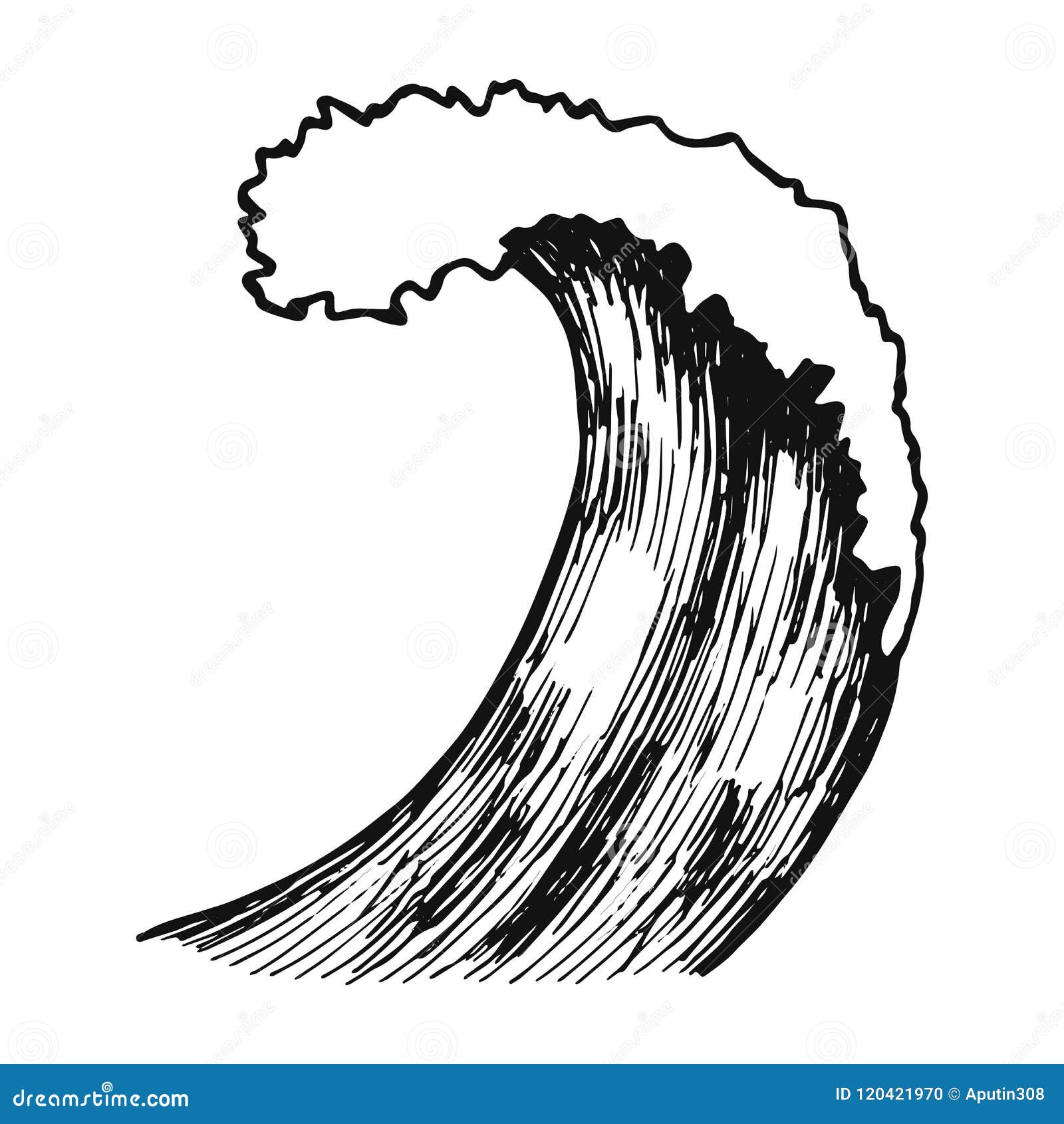 How to Draw a Japanese Wave - HelloArtsy