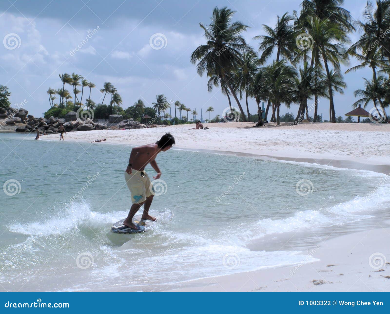 Wave skim surfing stock photo. Image of asia, asian, vacation 1003322