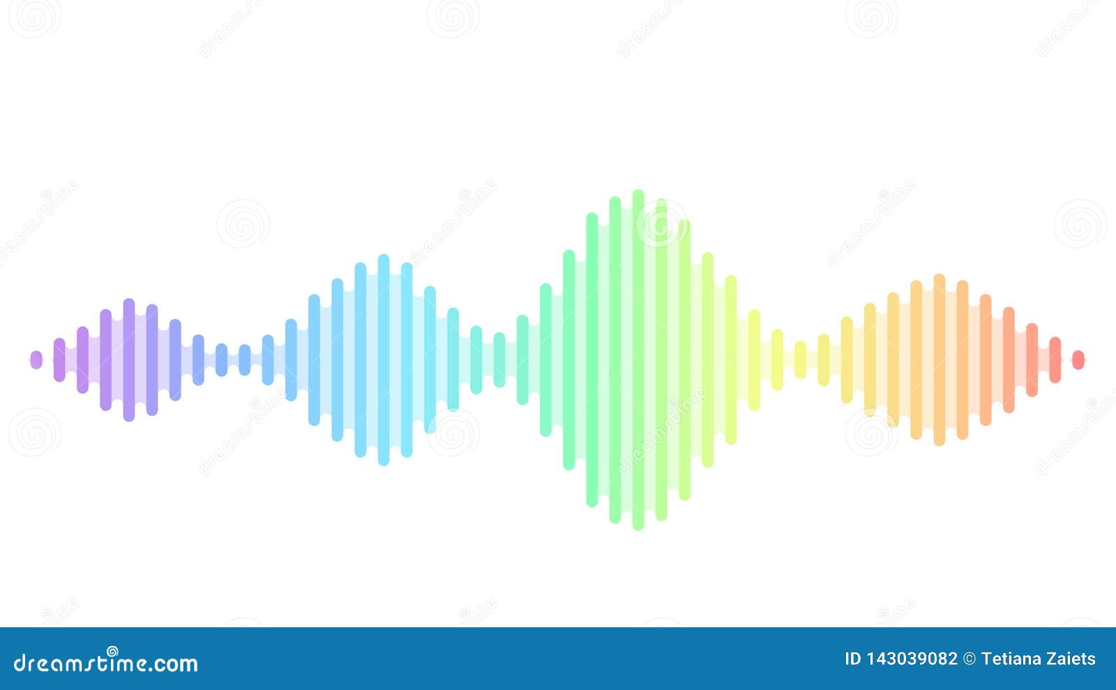Wave Sound Vector Background. Music Flow Soundwave Design, Spectrum Color  Elements Isolated on White Backdrop Stock Vector - Illustration of  infographic, energy: 143039082