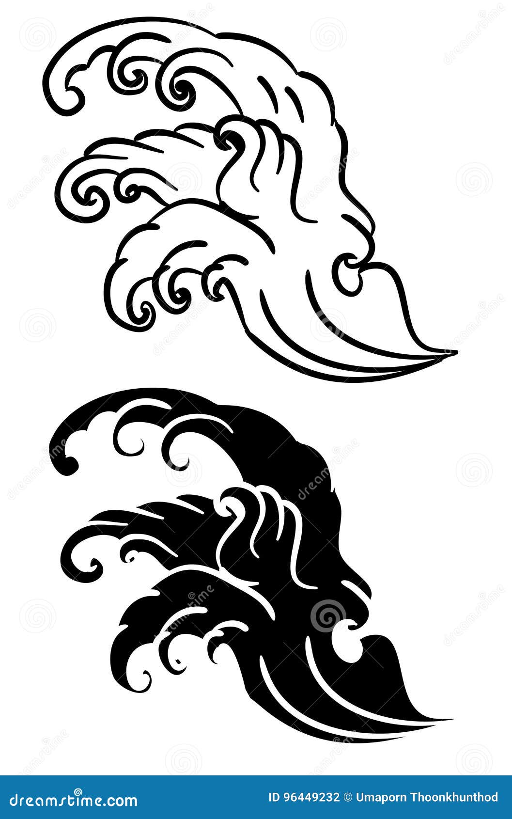 Japanese emblem and symbol round shape vector illustrationWater sea ocean  wave chinese cloud and windsakuratextilesporcelaintraditional vintage  Stock Vector Image  Art  Alamy