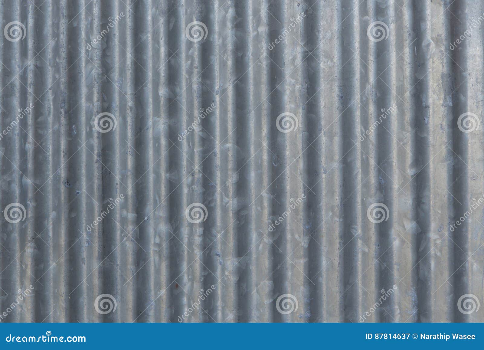 Waved zinc metal sheet stock image. Image of sheet, industrial 87814637