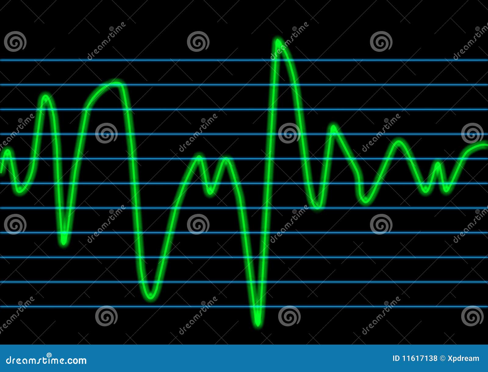 Waveform stock illustration. Illustration of warning - 11617138