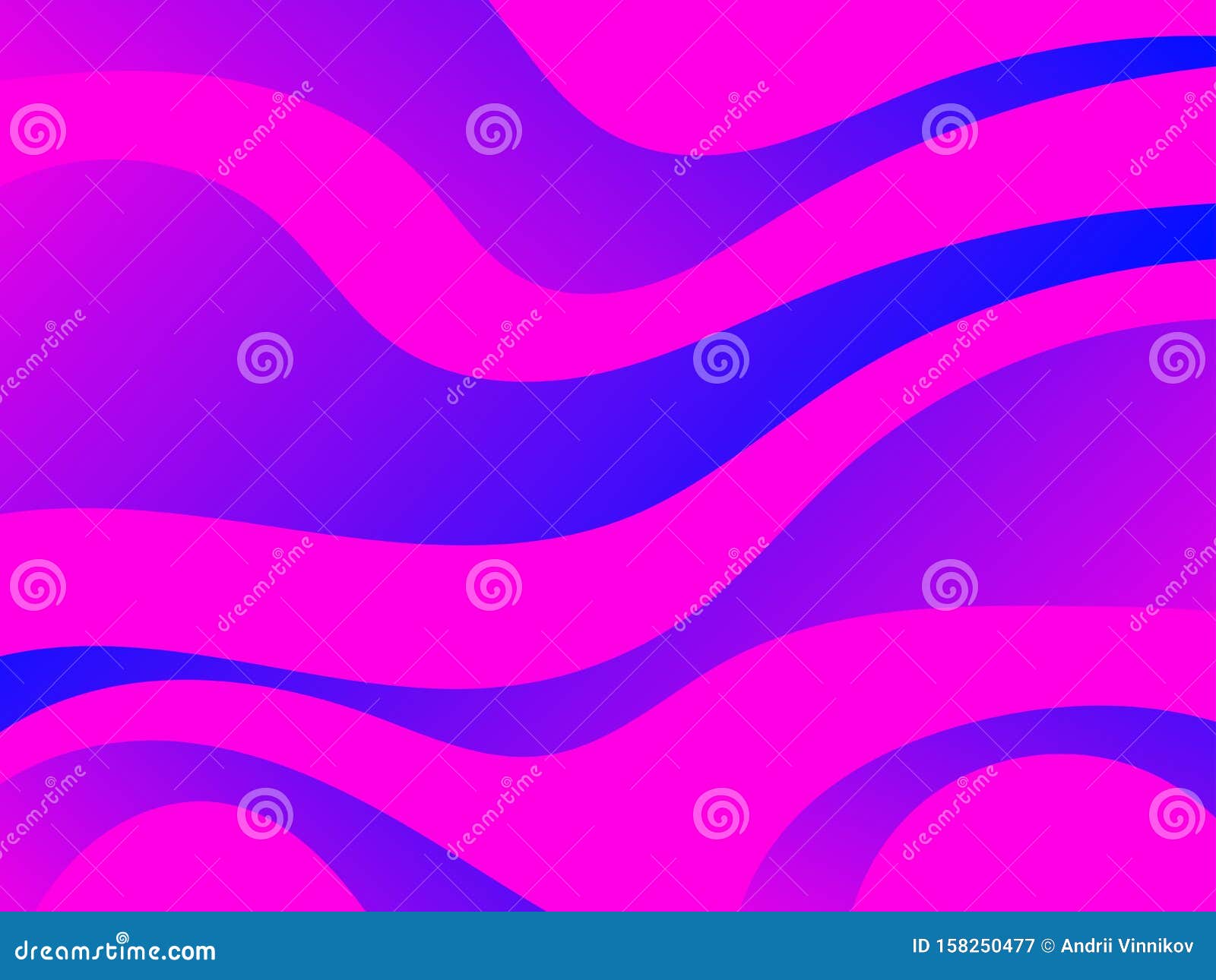 Waves With Liquid Gradien Abstract Background. Pink And Blue Color