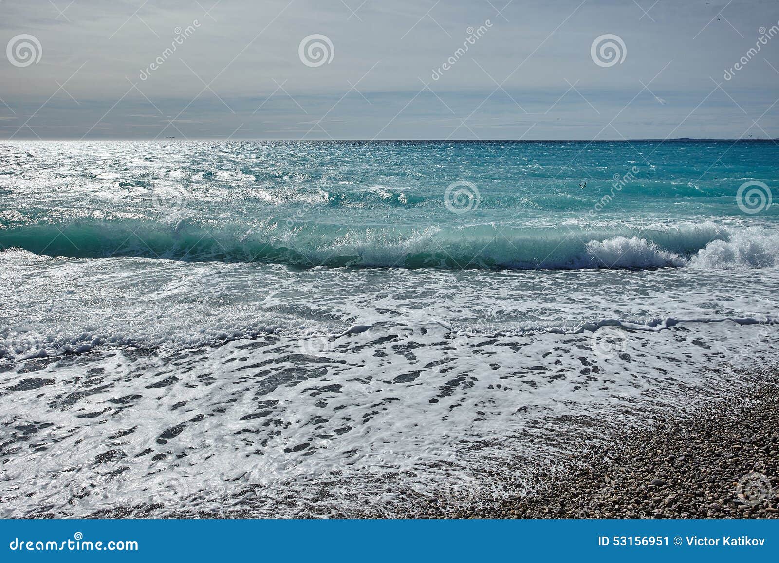 waves of mediterranian sea