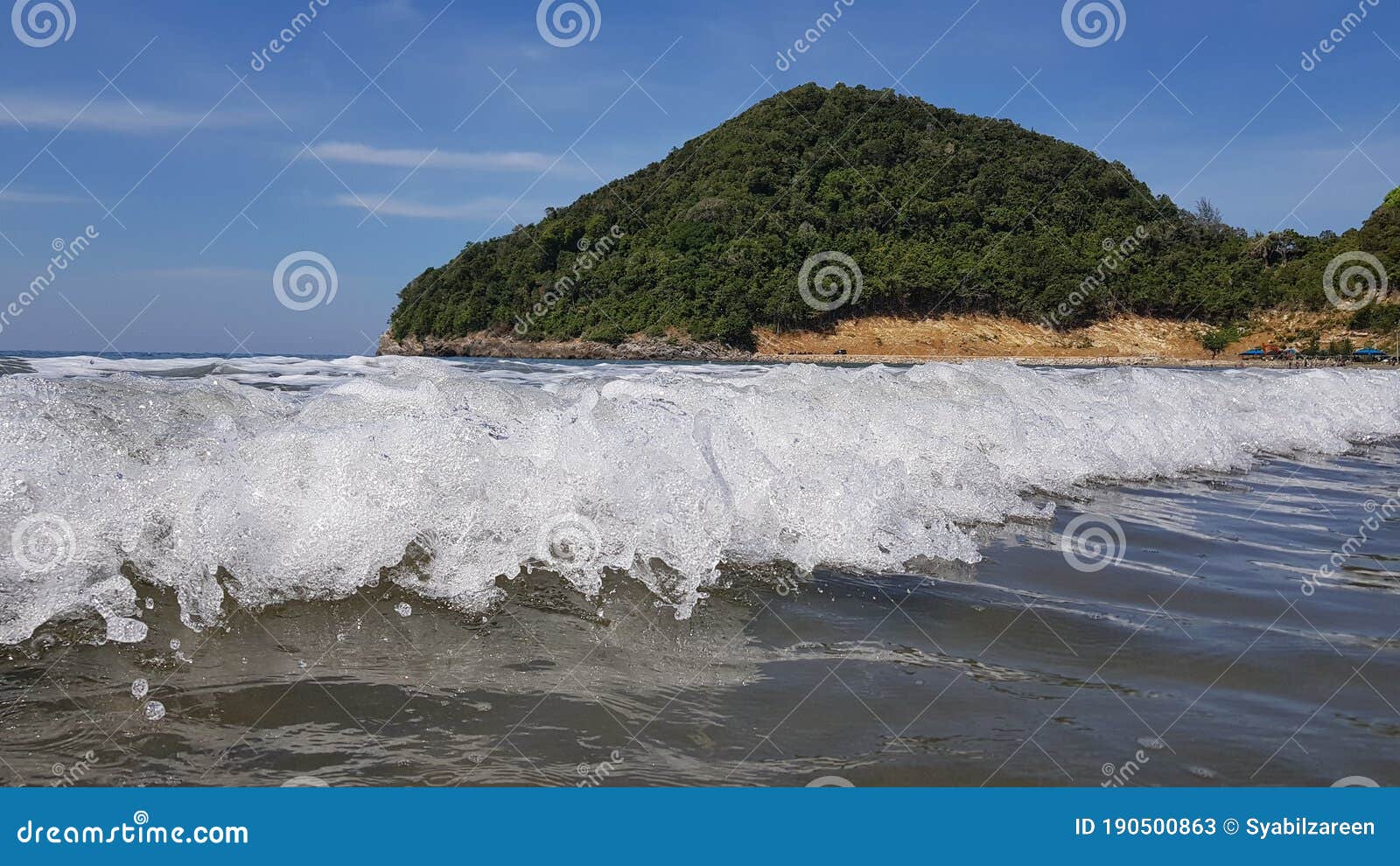 the waves at riting beach in aceh besar, aceh