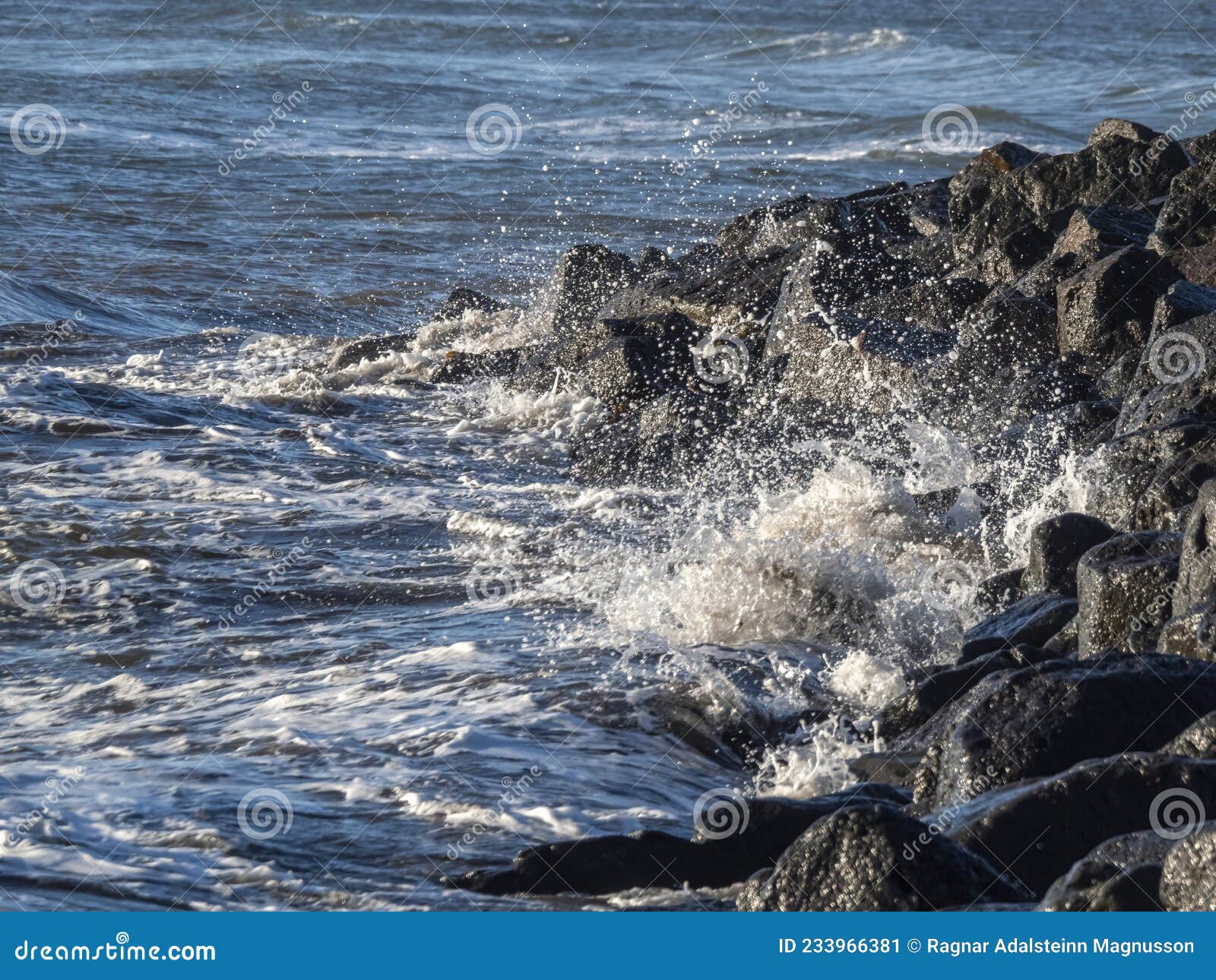 waves on the south coast of iceland.