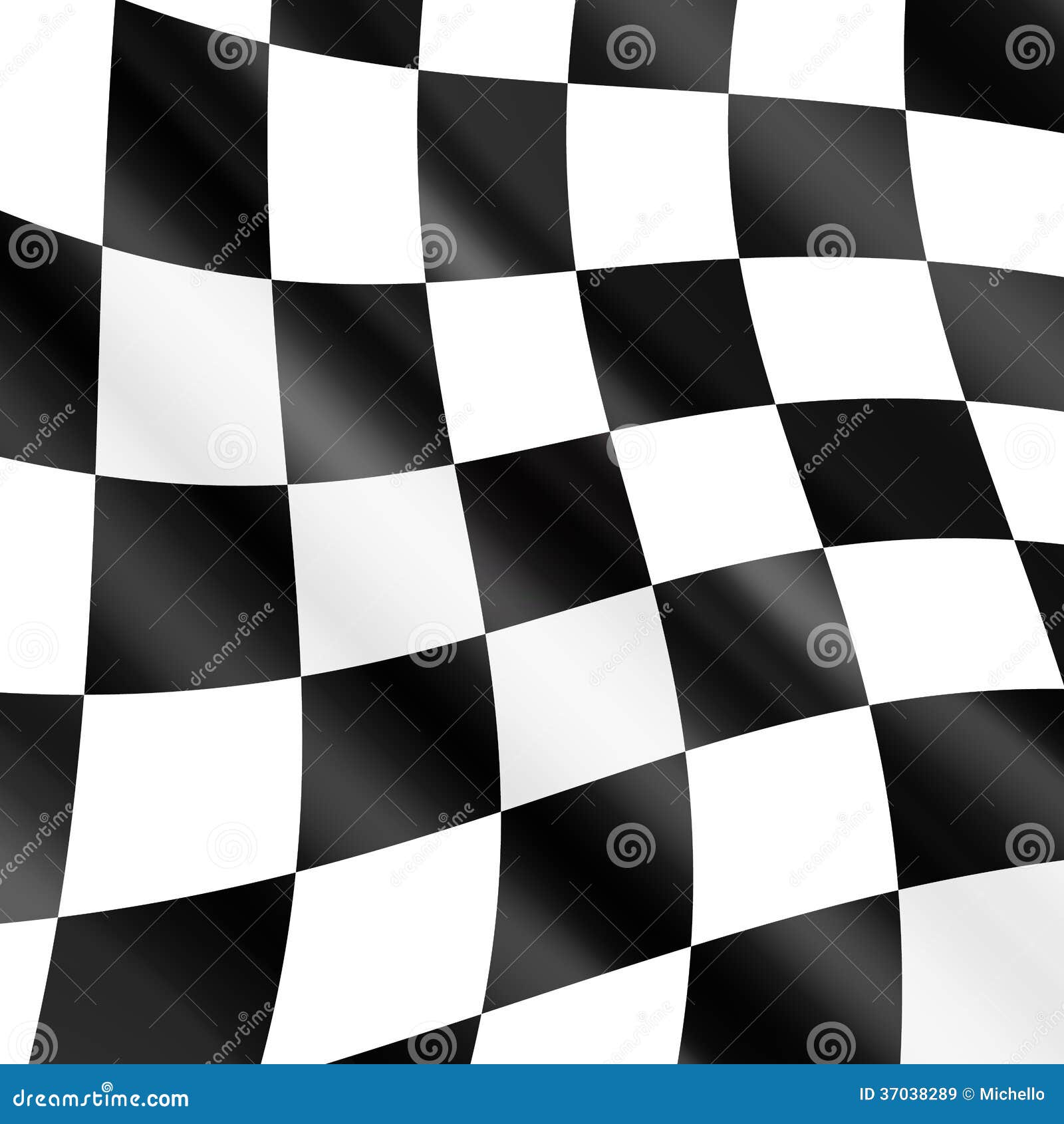 Download Waving Checkered Racing Flag Stock Vector - Illustration ...