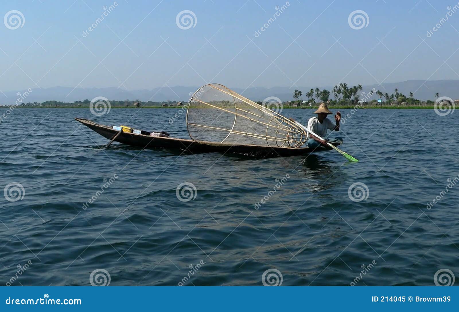 waving fisherman
