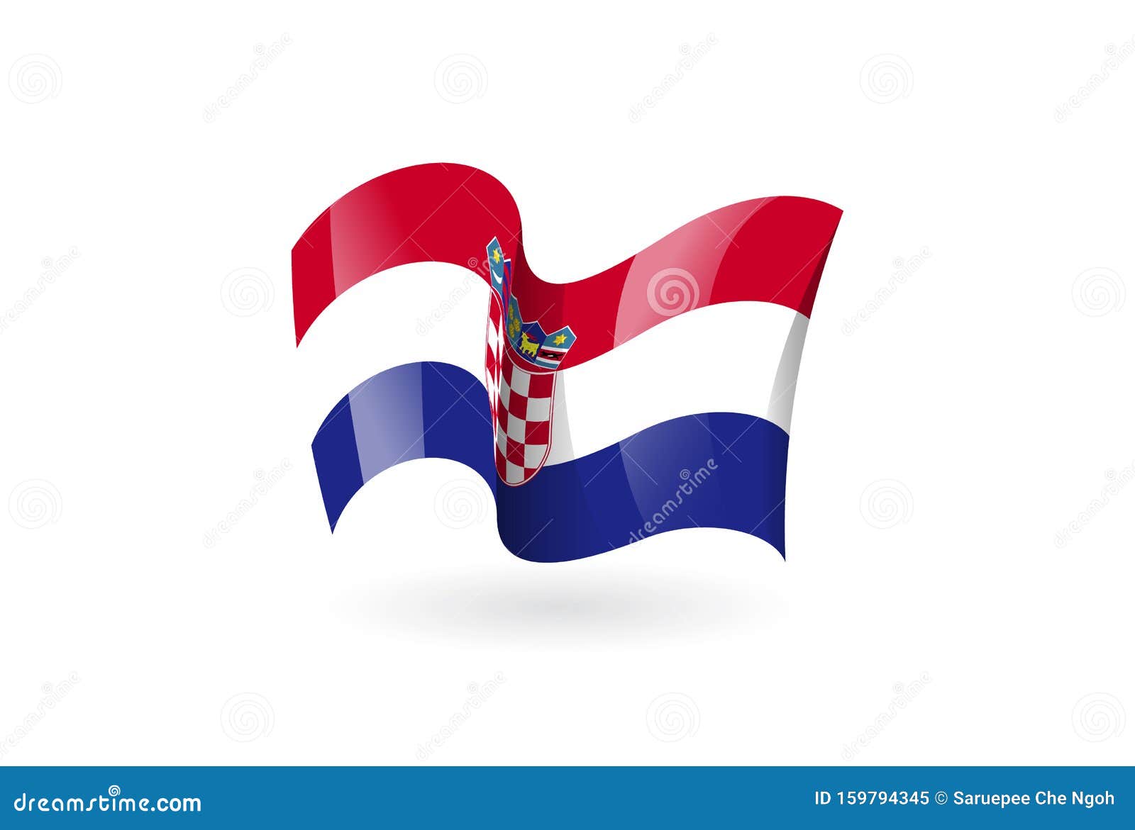 Download Waving Flag Vector Icon, National Symbol, Fluttered In The ...