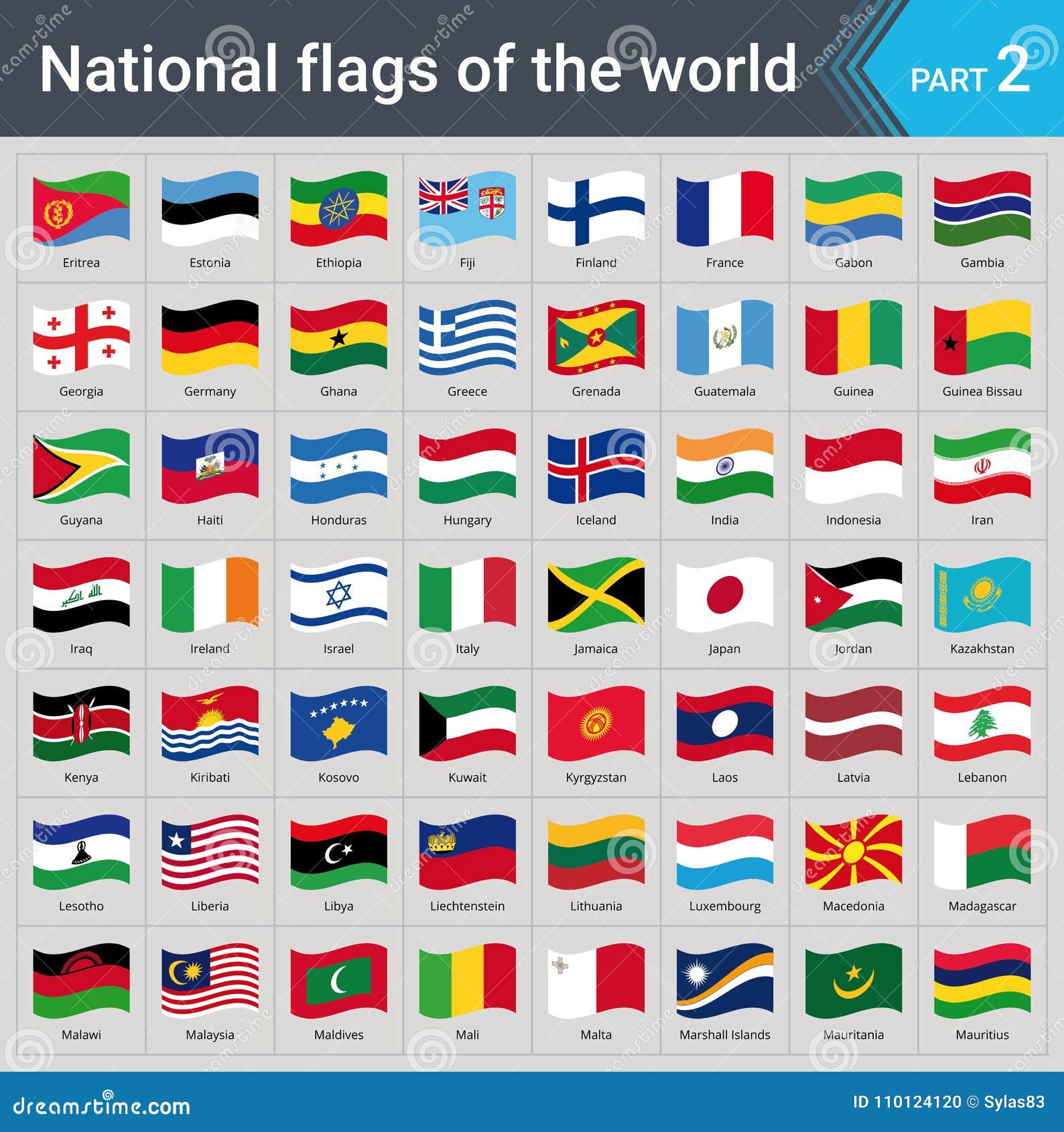 Waving Flags Of The World Collection Of Flags Full Set Of National