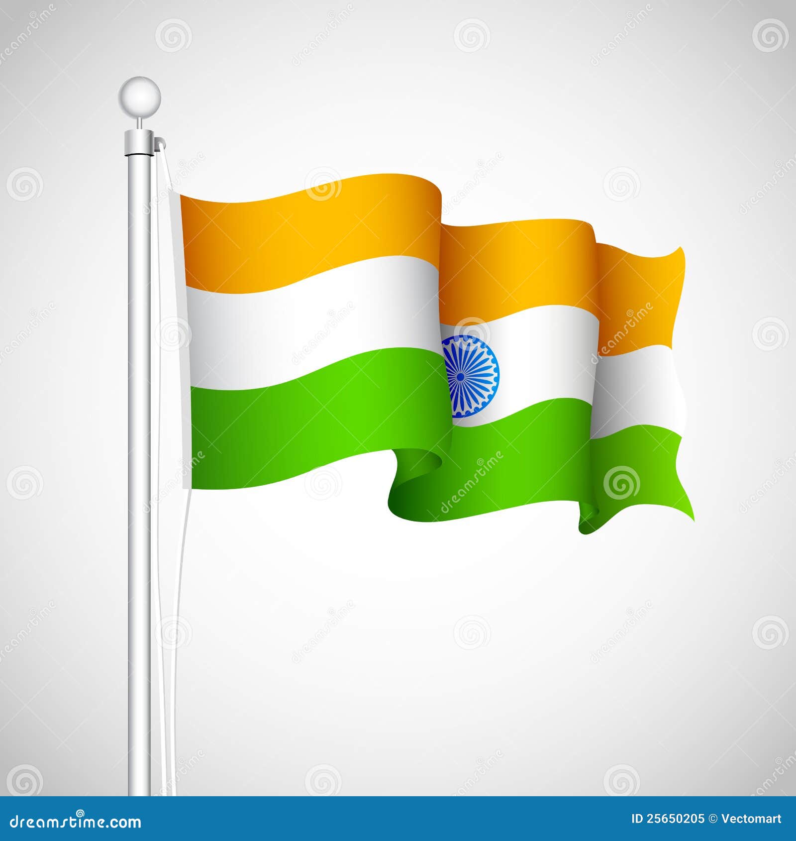 Waving Indian Flag stock vector. Illustration of background - 25650205 Waving Indian Flag stock vector. Illustration of background - 25650205