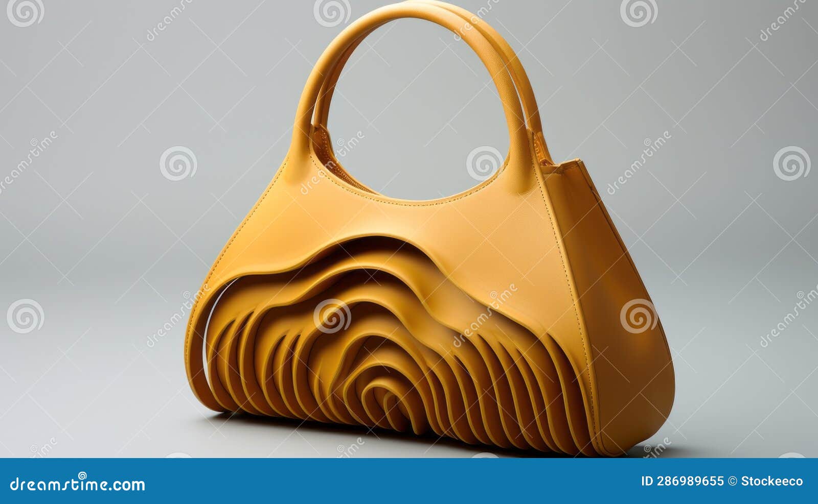 a futuristic handbag with a moth inspired design, 3D printed on Craiyon