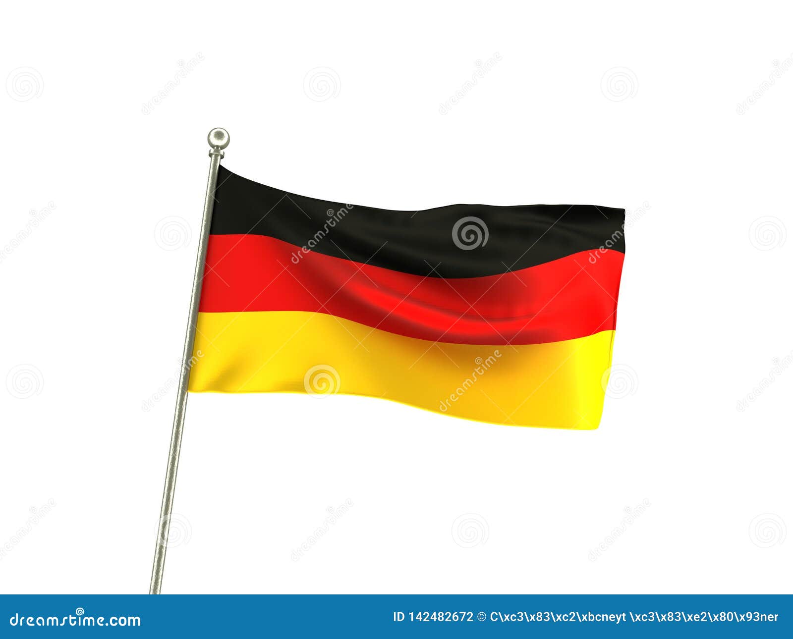 Wavy Germany Flag stock illustration. Illustration of wavy 142482672