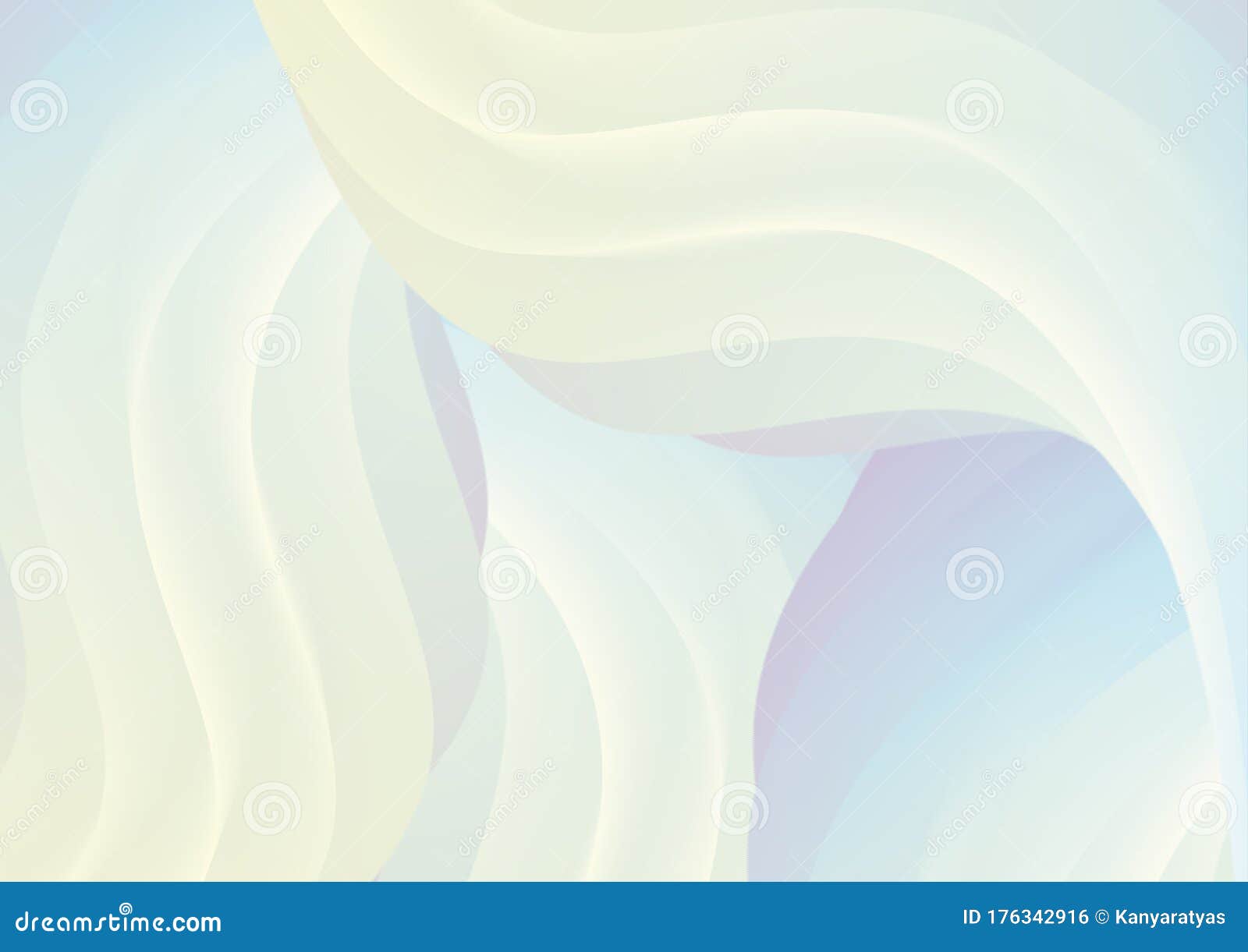 Wavy Shape Light Blue Grey Background. Soft Color Smooth Element