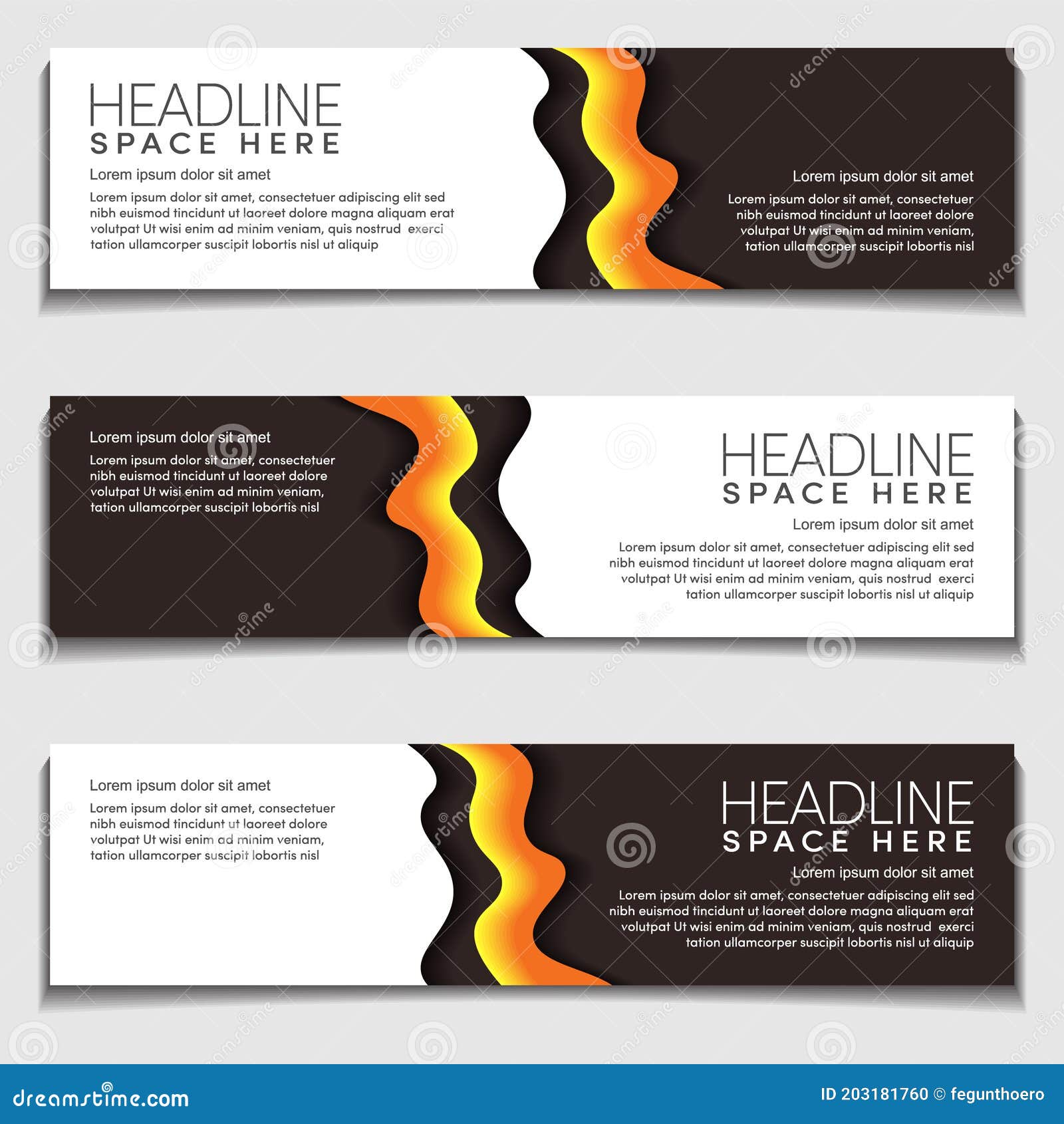 Download Wavy Wave Liquid Fluid Modern Abstract Web Banner For Header Advertising Publication Design Vector Template Mockup Stock Vector Illustration Of Graphic Creative 203181760