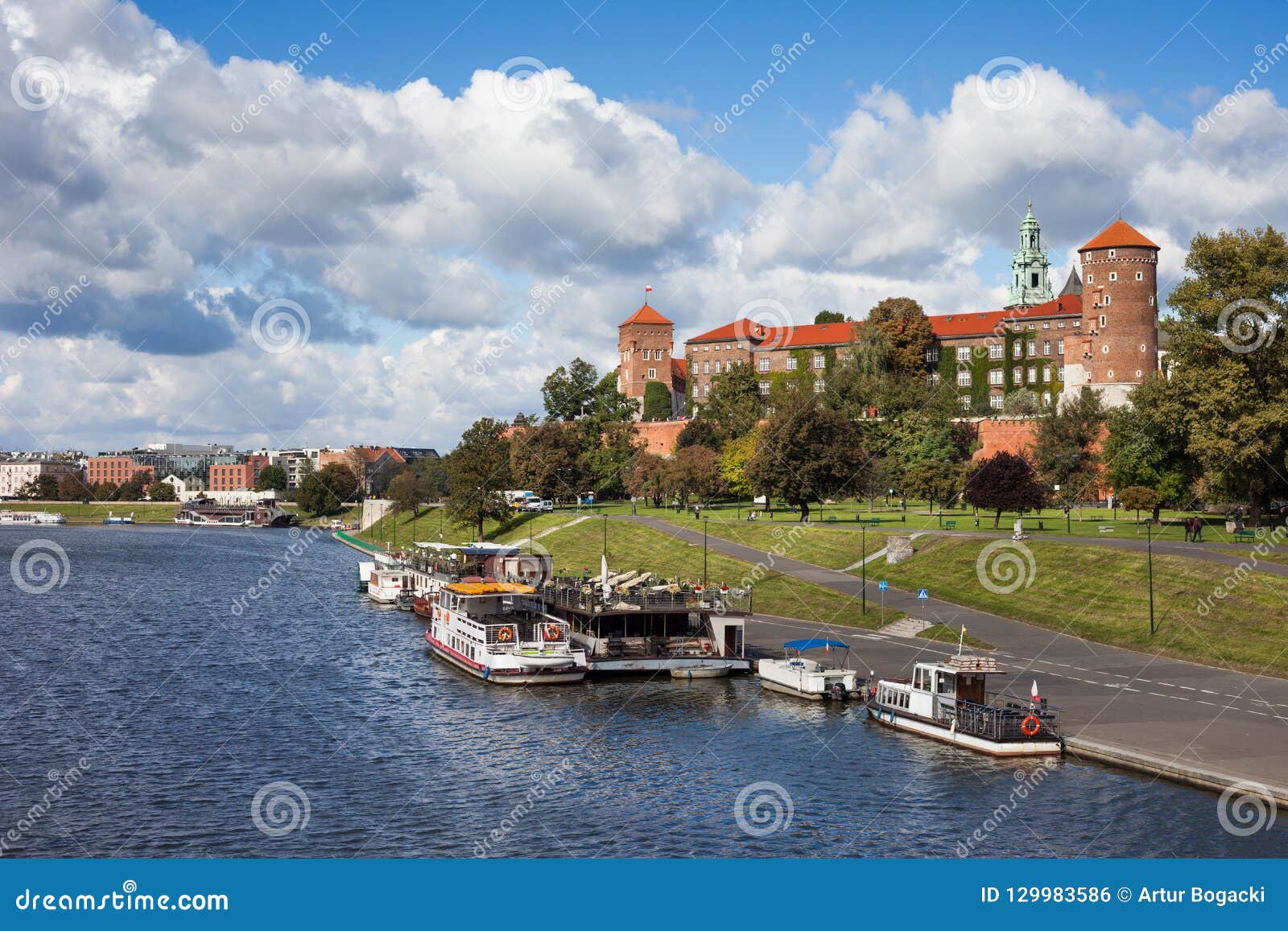 wawel castle in krakow at vistula river stock photo image of vistula river