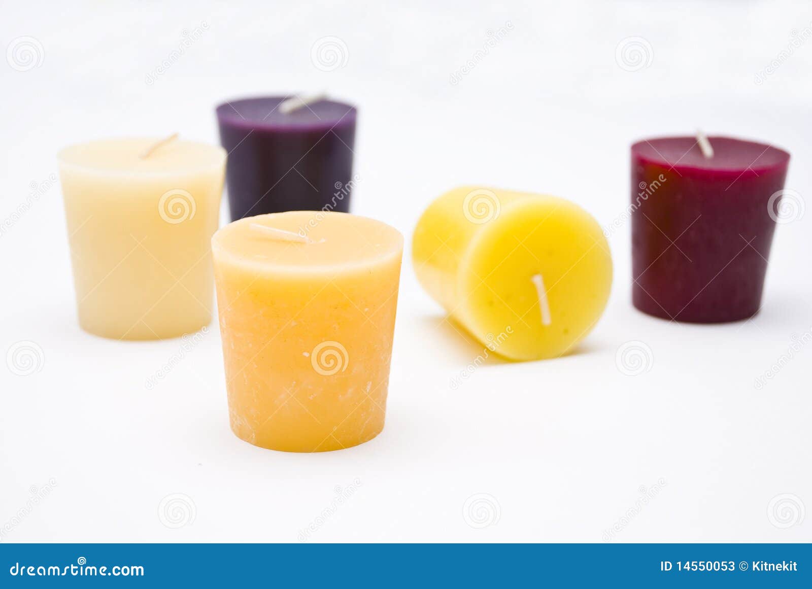 Five Color Wax Candles White Stock Photos Free & RoyaltyFree Stock
