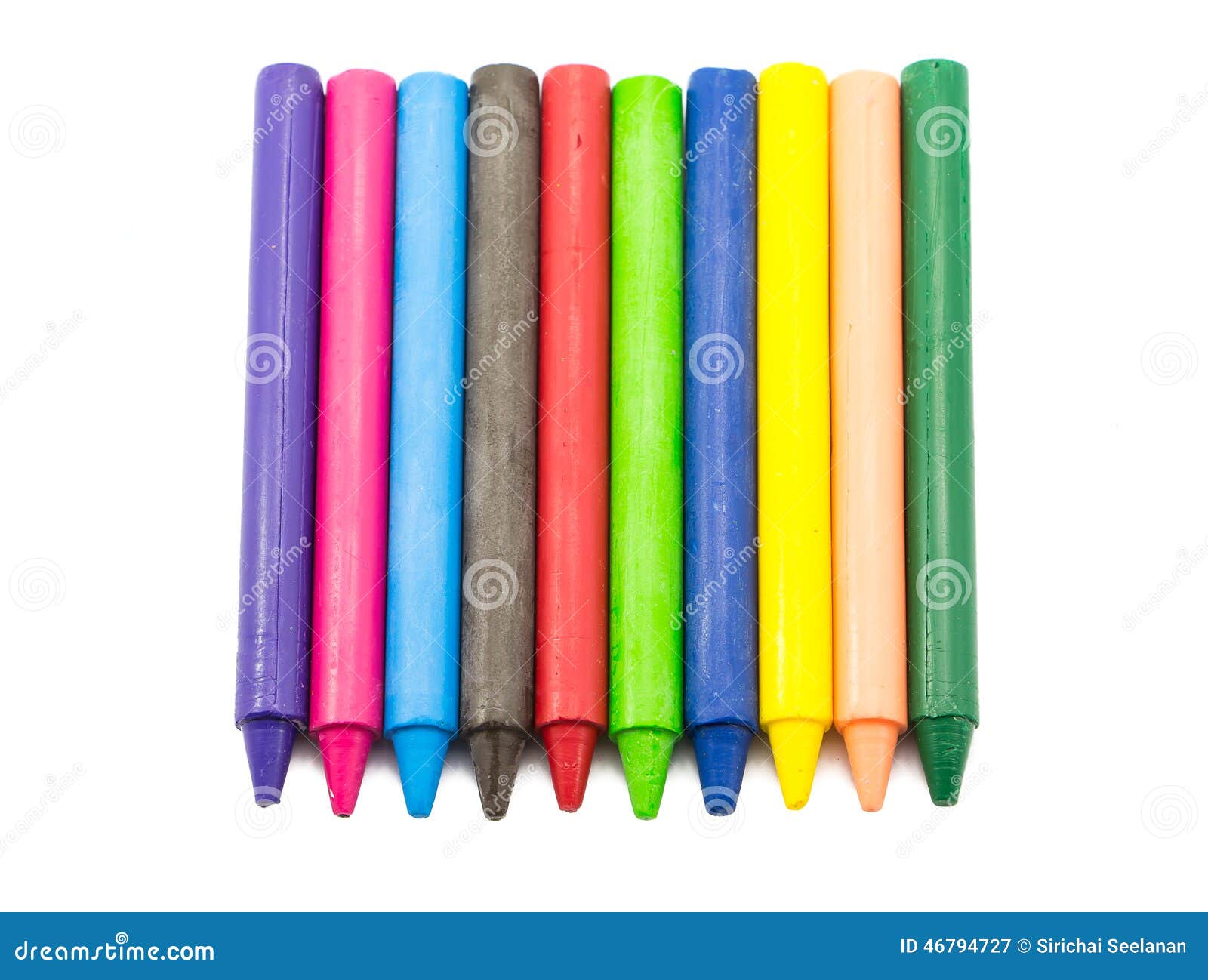 Wax crayons stock image. Image of design, clipping, object 46794727