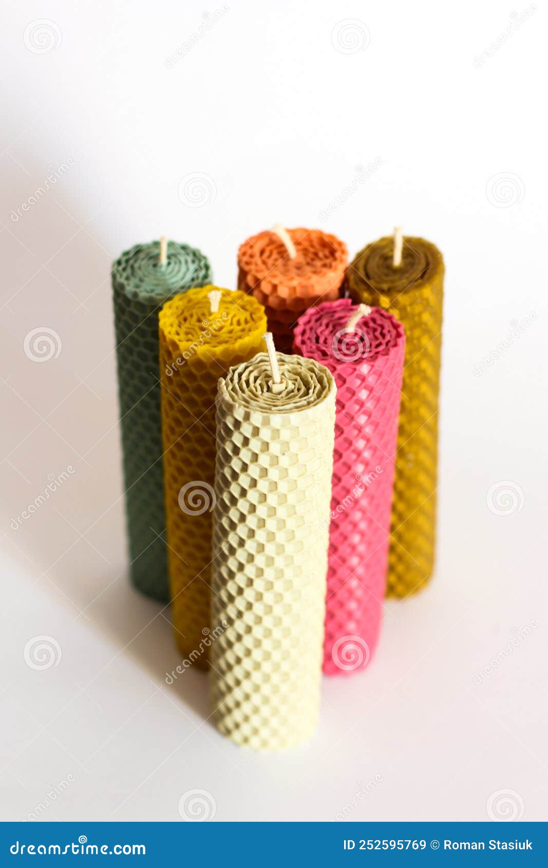 Wax Decorative Candles. Candles Stock Image Image of