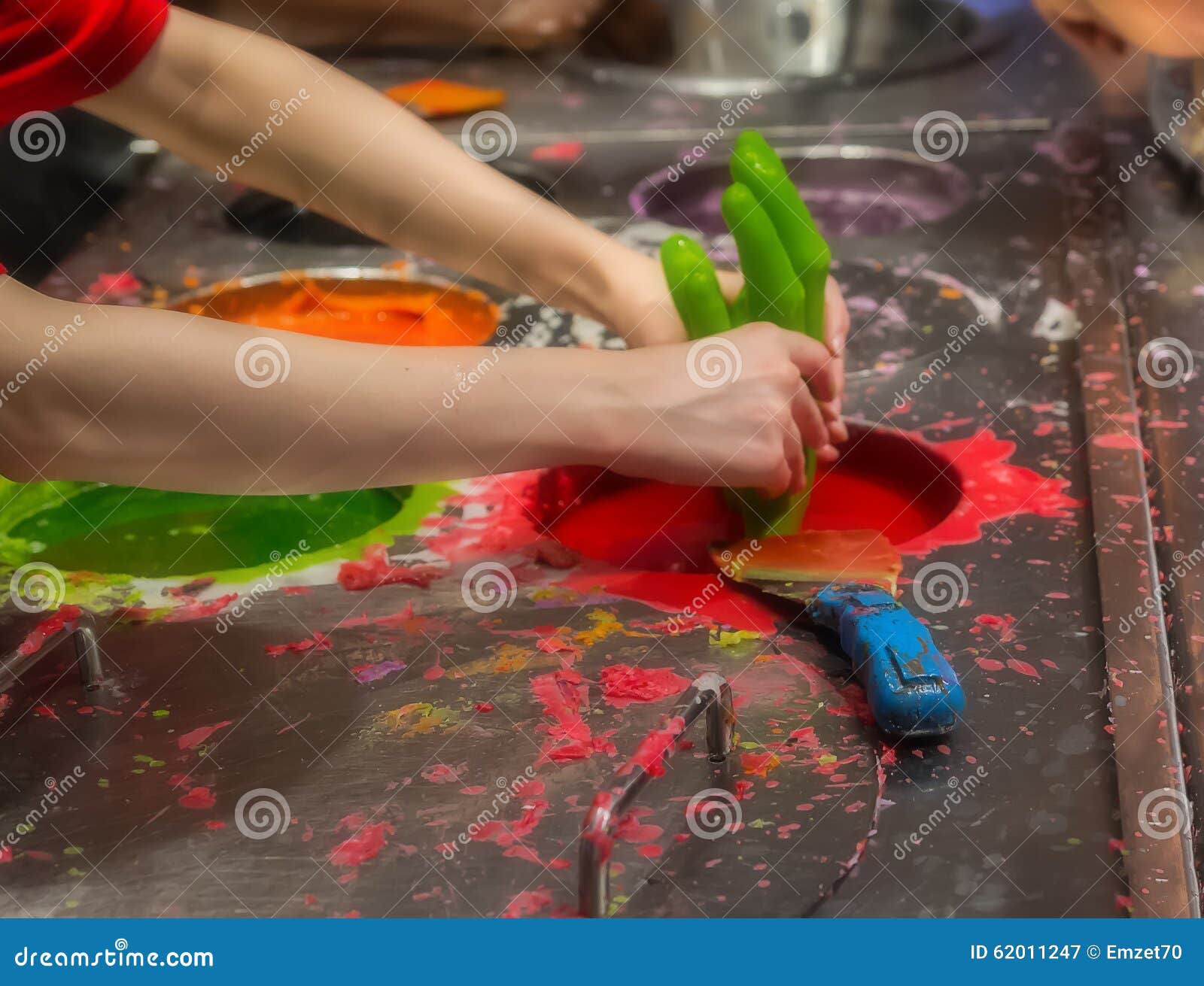 Wax hands. stock image. Image of tussauds, hands, containers 62011247
