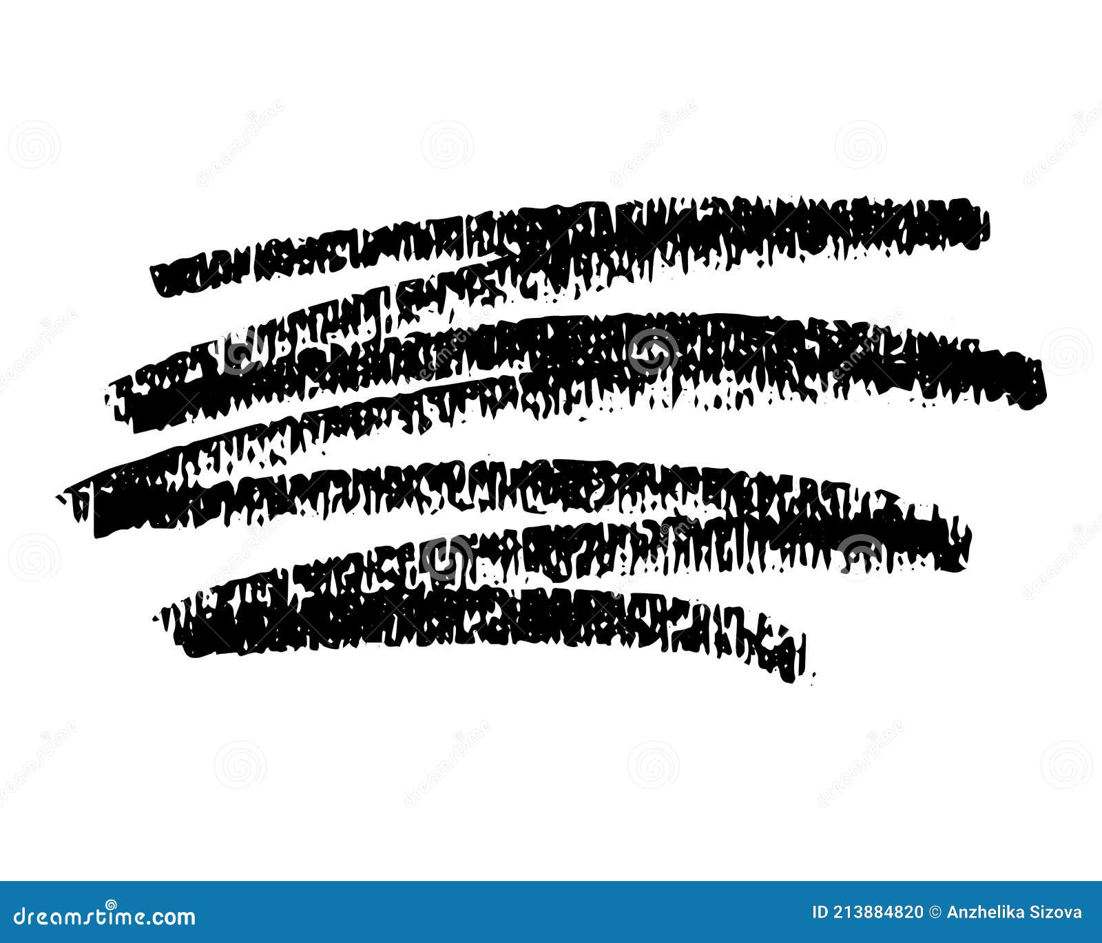 Wax Pastel Crayon Stroke Scribble Texture Stock Vector Illustration