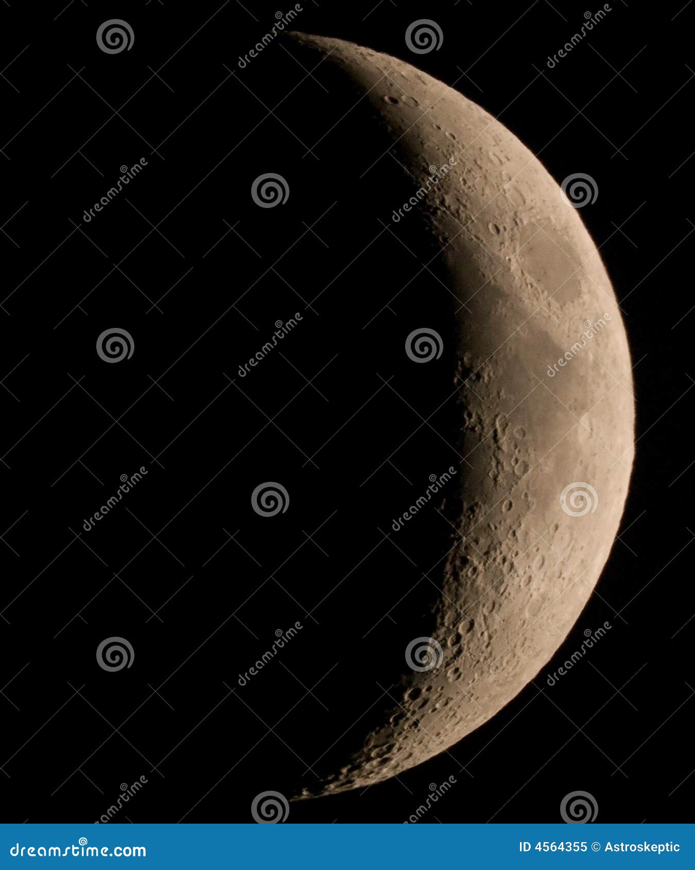 Waxing Crescent Moon Over North Carolina Stock Photo CartoonDealer