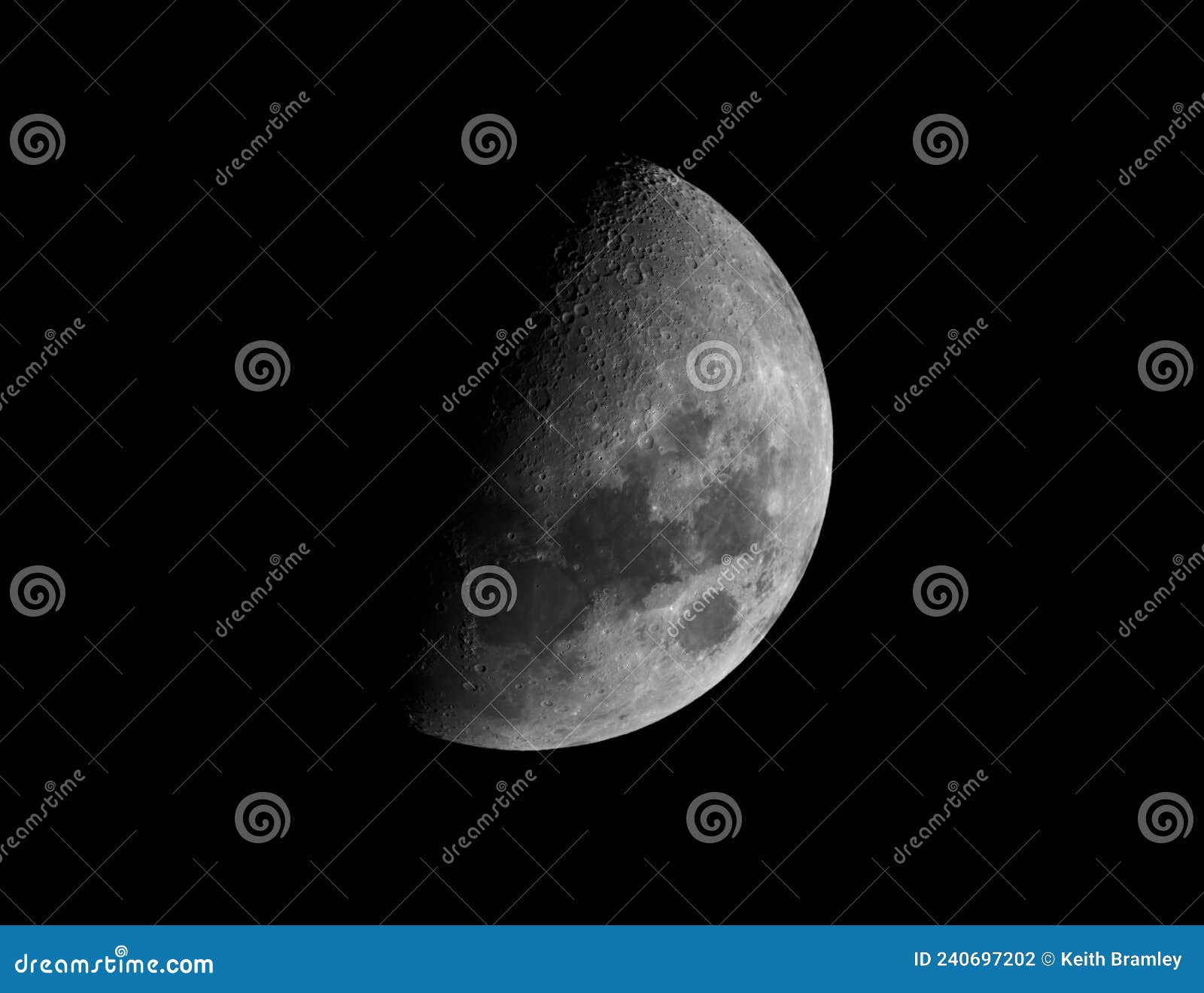 Waxing Gibbous Moon 8 Days Old Stock Photo Image of bright, astrophoto 240697202