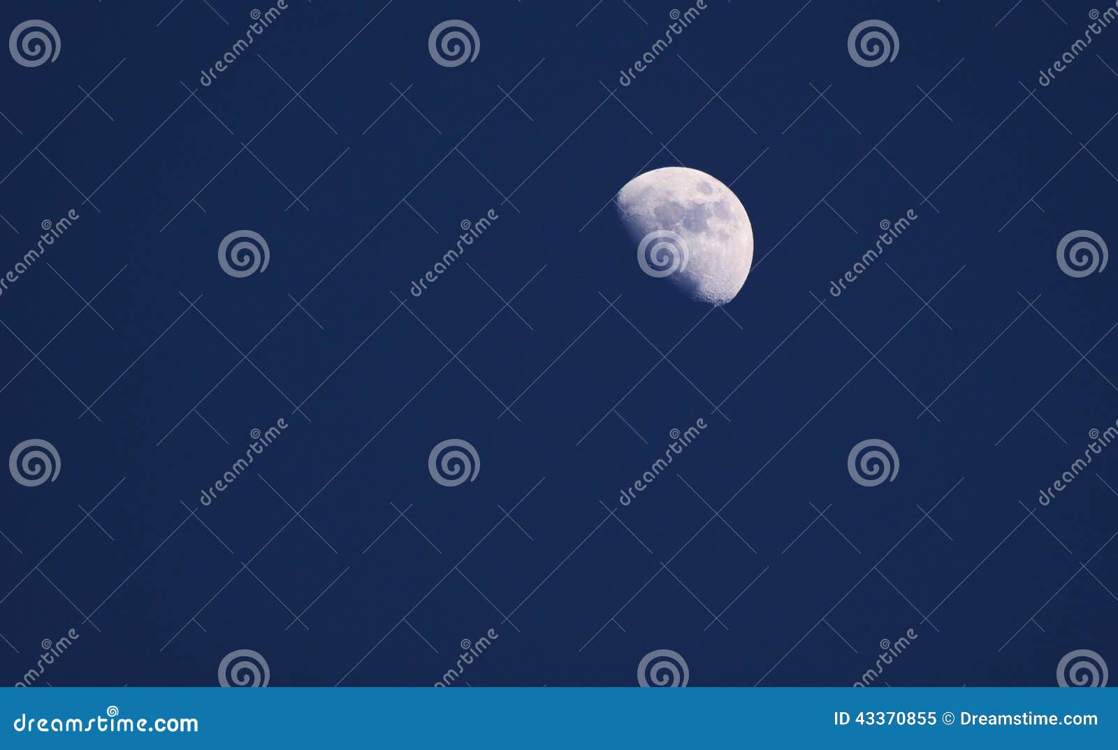 Waxing Gibbous Moon stock image. Image of phase, month 43370855