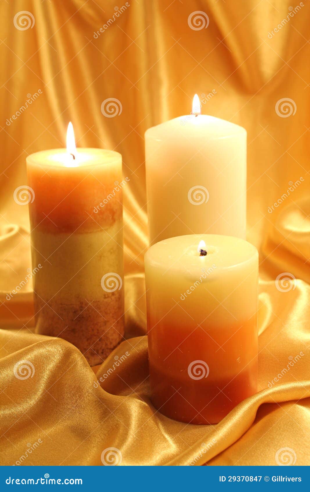 Waxing Gold Candles stock image. Image of ripples, candles 29370847