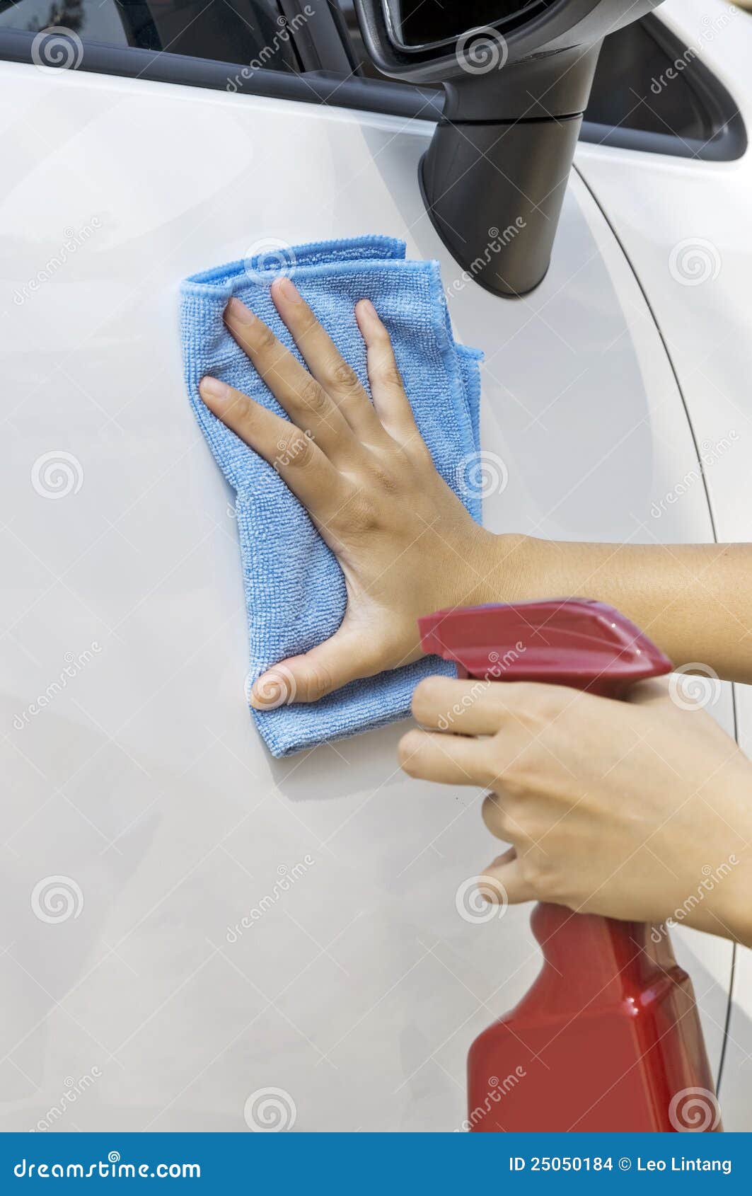 Waxing New Car stock photo. Image of vehicle, shiny, industry 25050184