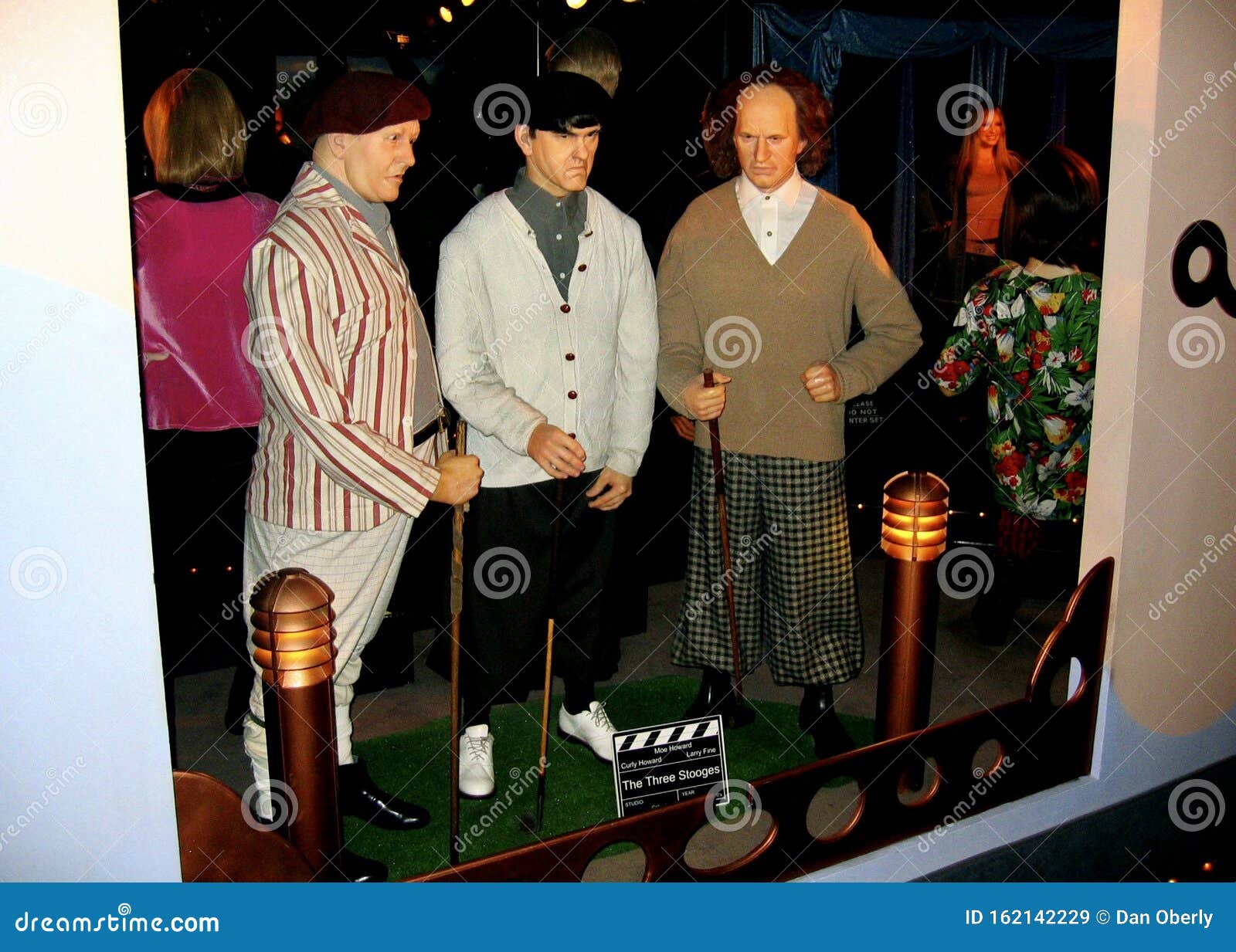 Waxwork Tableau of the Three Stooges Editorial Stock Image Image of