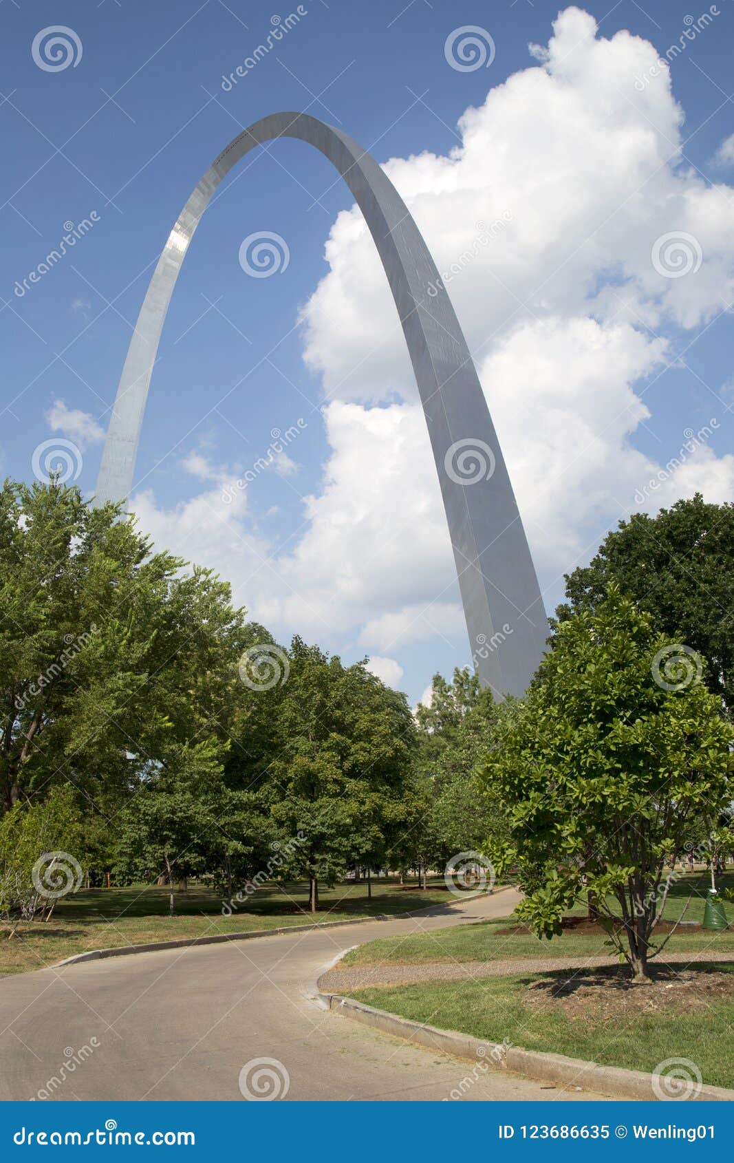 Way To ST Louis Gateway Arch National Park MO USA Stock Image - Image of downtown, gateway ...