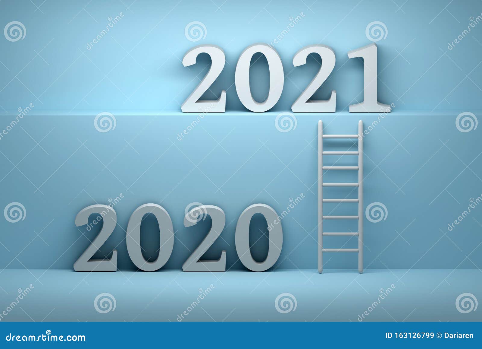 Way from 2020 Year To 2021 Year Stock Illustration - Illustration of ...