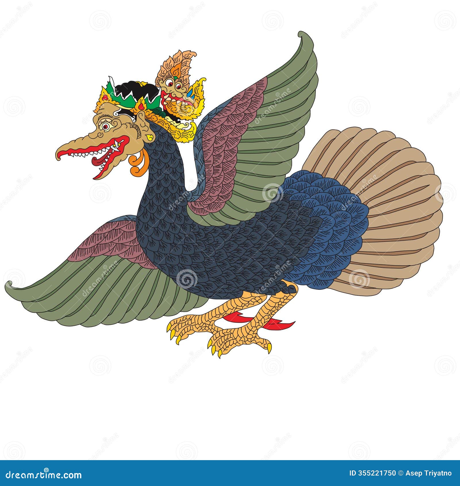 wayang puppet shadow - garuda mahambira