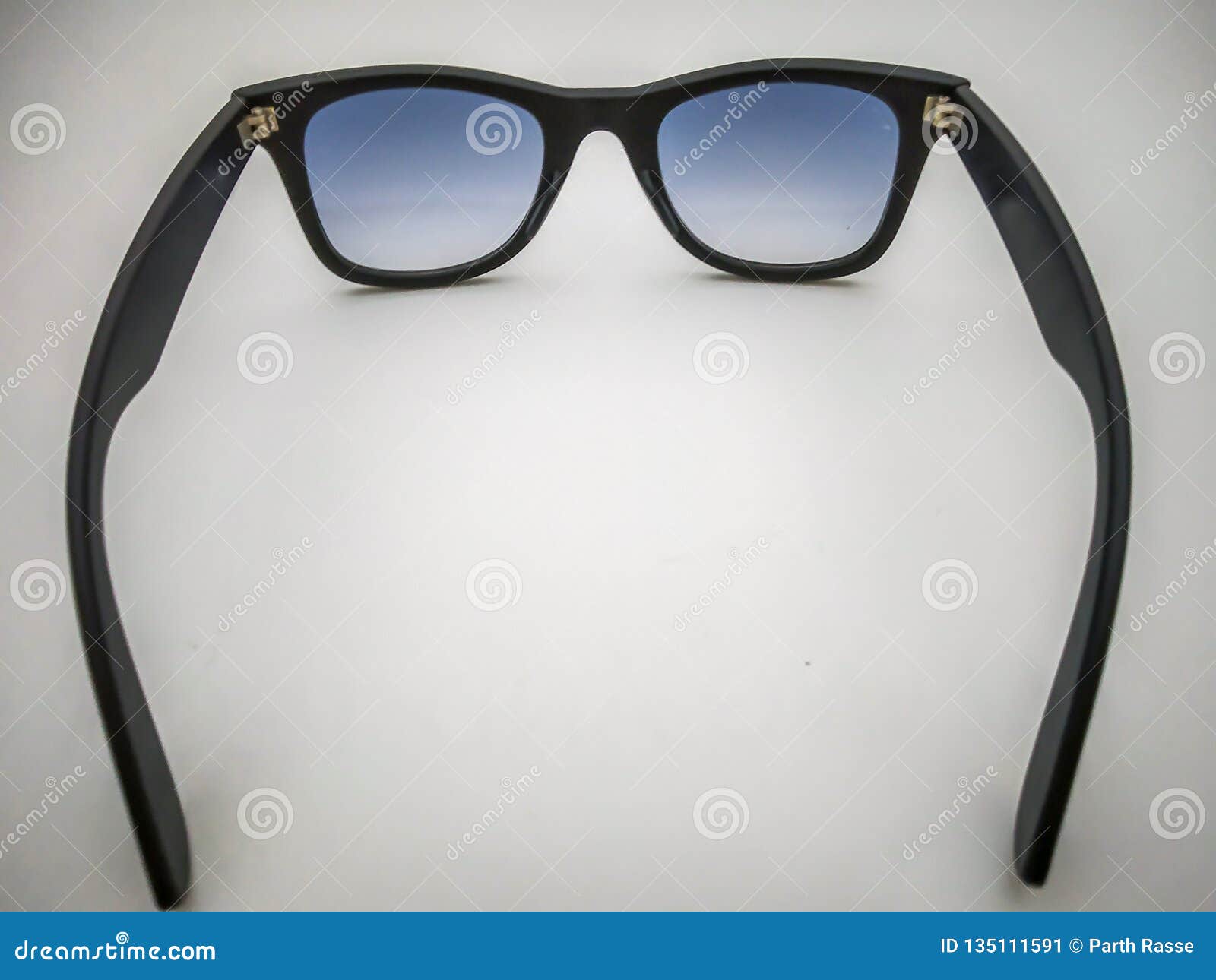 Wayfarer Sunglasses with White Background Stock Image - Image of female ...