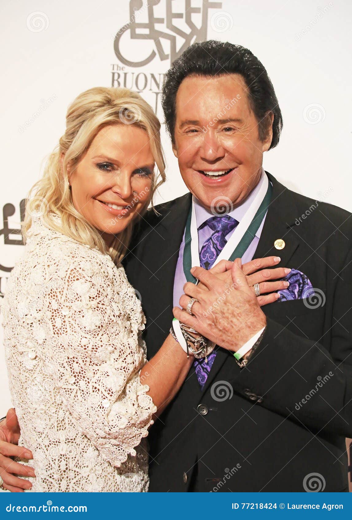Wayne Newton with Wife, Kathleen McCrone Editorial Stock Image Image