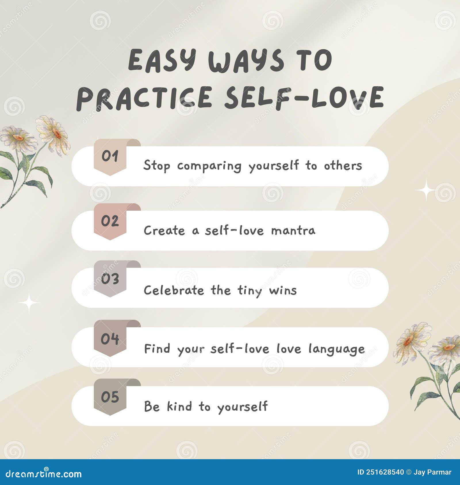 Ways To Practice SelfLove Instagram Post Stock Photo Image of brand