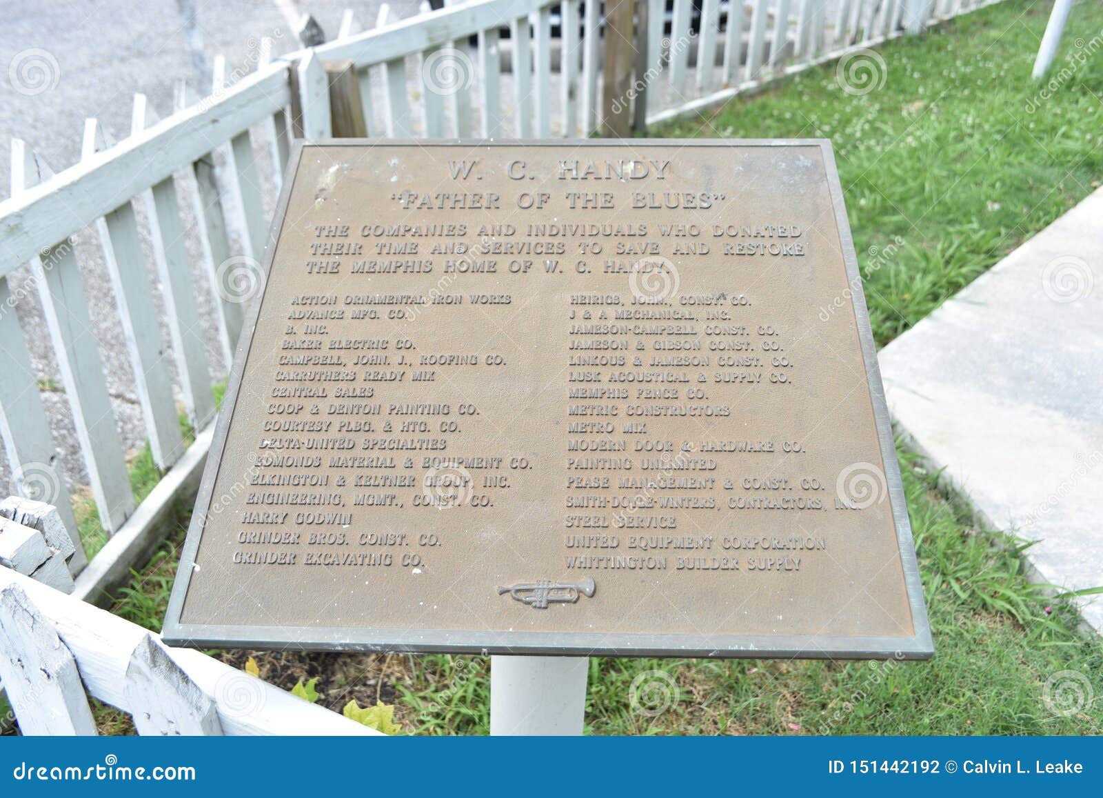 W C Handy Memorial And Museum Marker Memphis Tn Editorial
