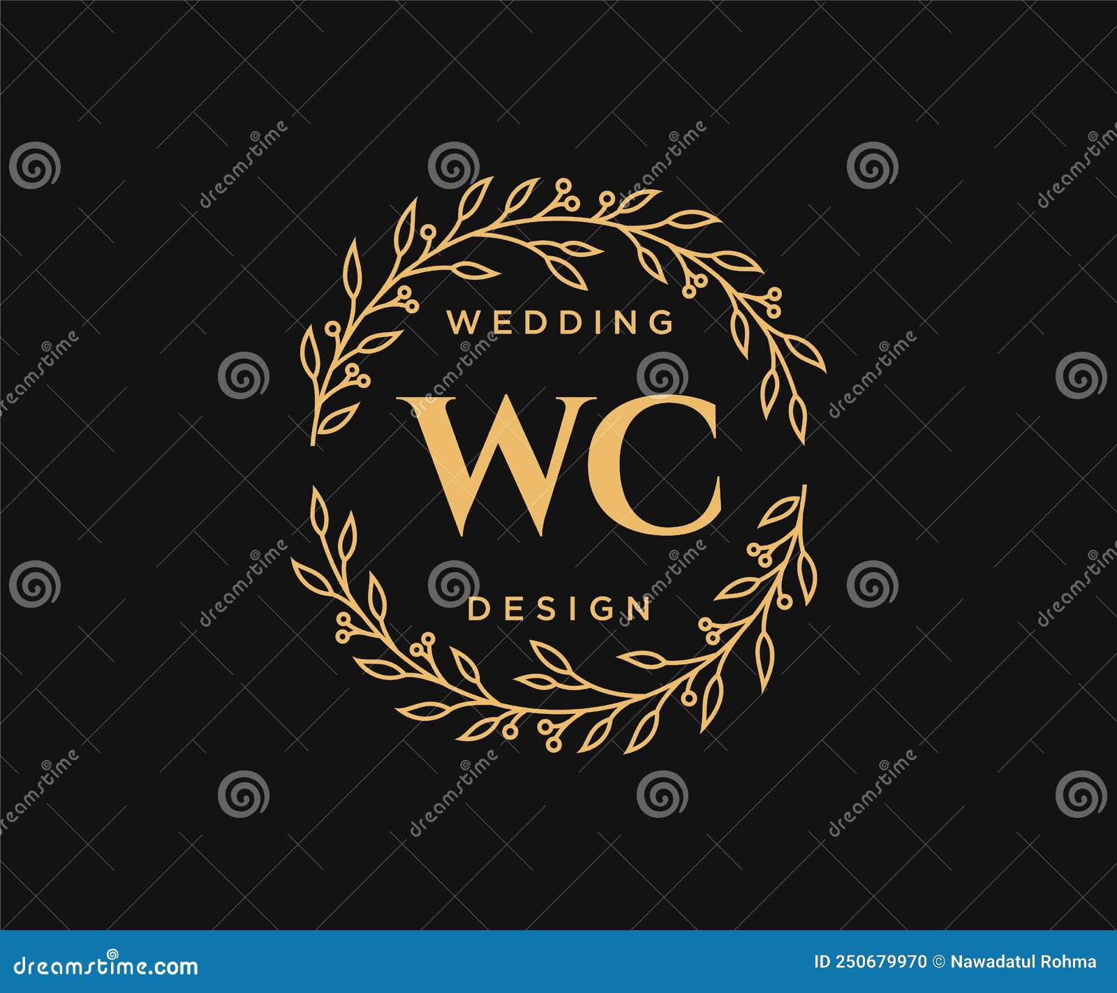 Free: Wedding monogram logo template collection Free Vector 