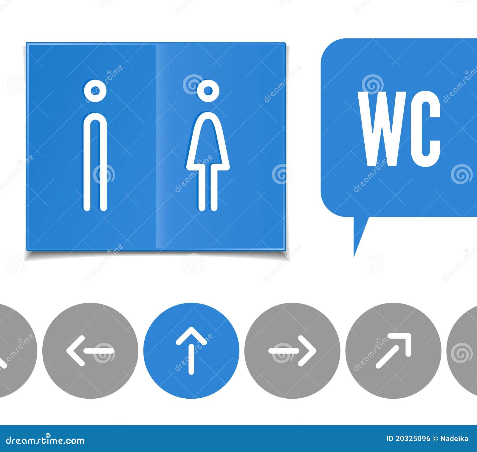 Wc pictogram stock vector. Illustration of gentlemen - 20325096 Man And Woman Bathroom Symbol