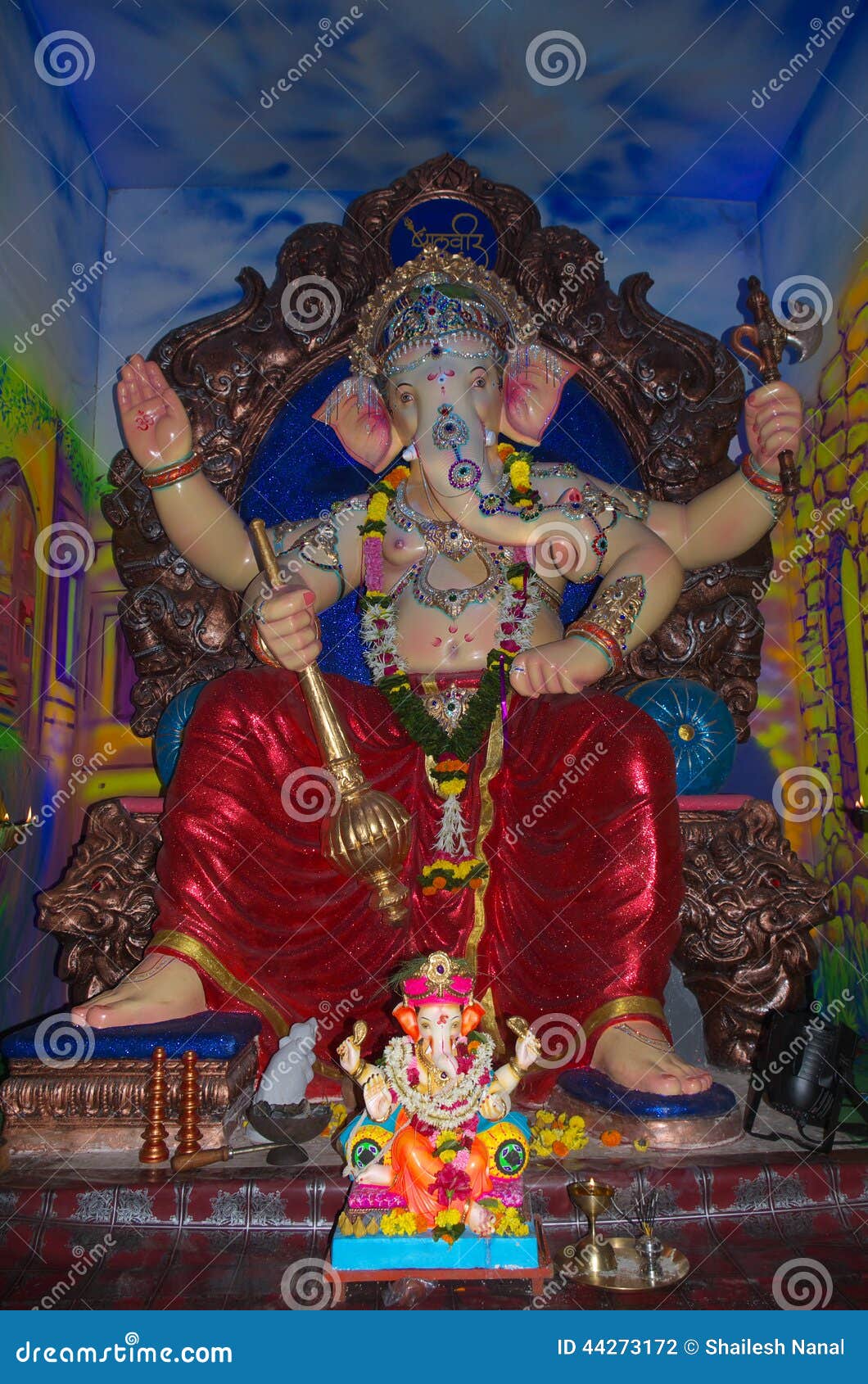 Wealthy Indian God-Lord Ganesh-II Stock Photo - Image of elephant ...