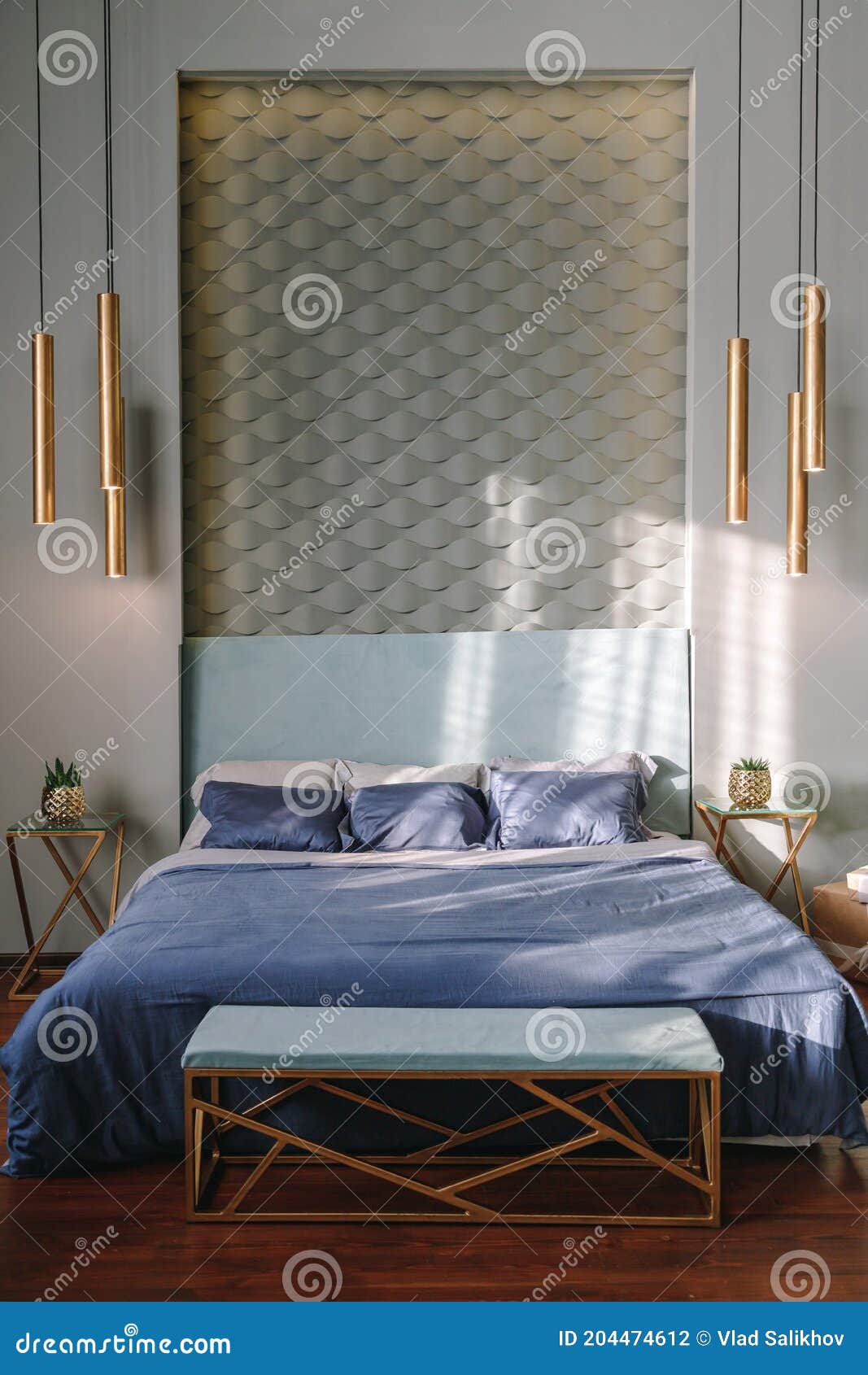Wealthy Rich Room. Glamorous, Elegant Baroque Dream Bedroom Design ...