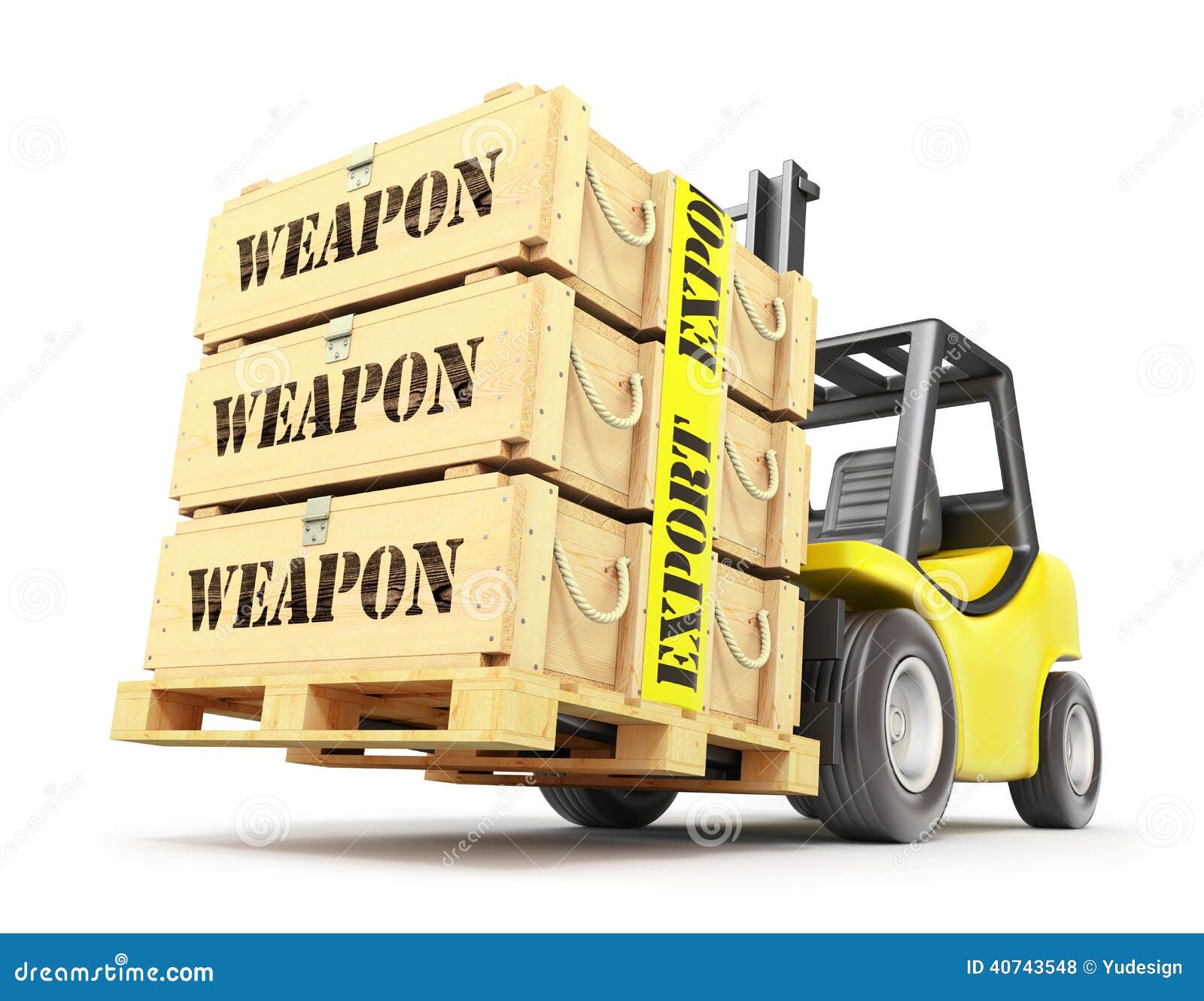 Weapon export concept stock illustration. Illustration of delivery