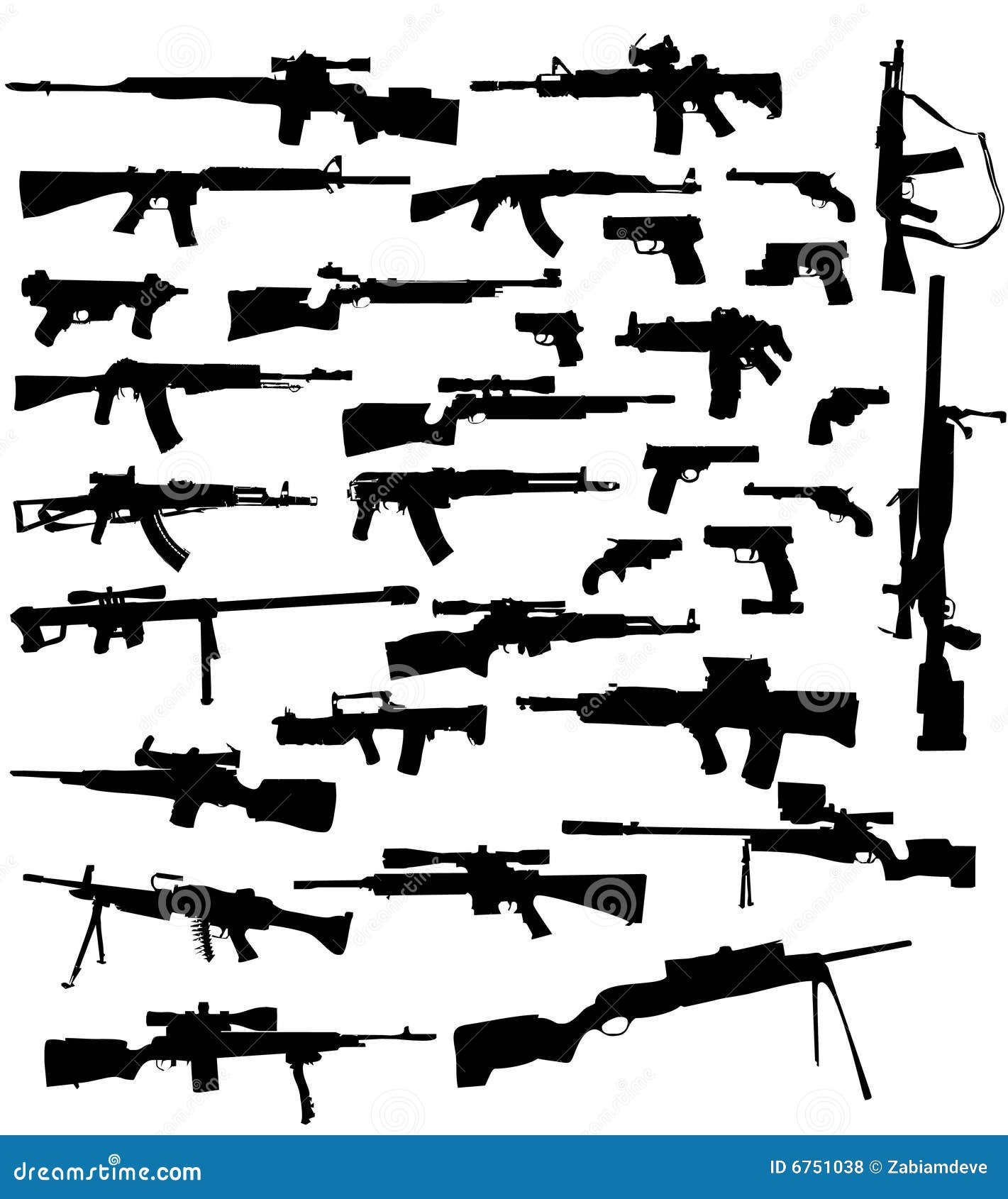 weapon silhouettes