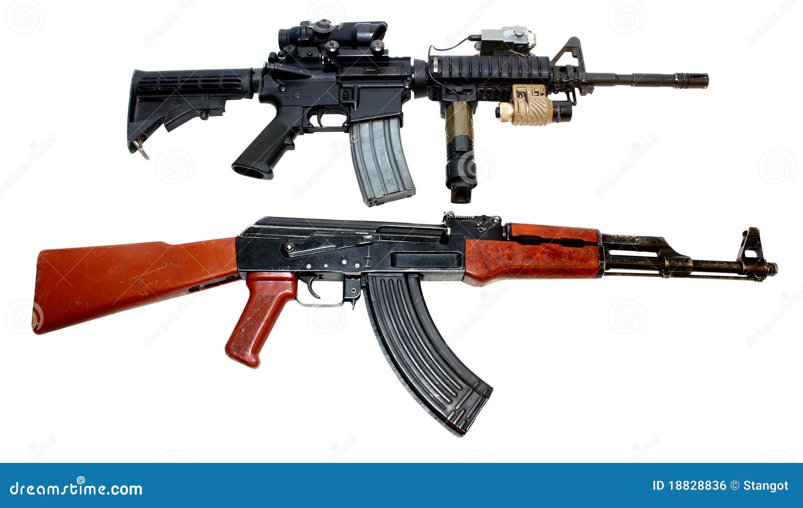 Weapons stock photo. Image of black, lethal, rifle, weapon 18828836